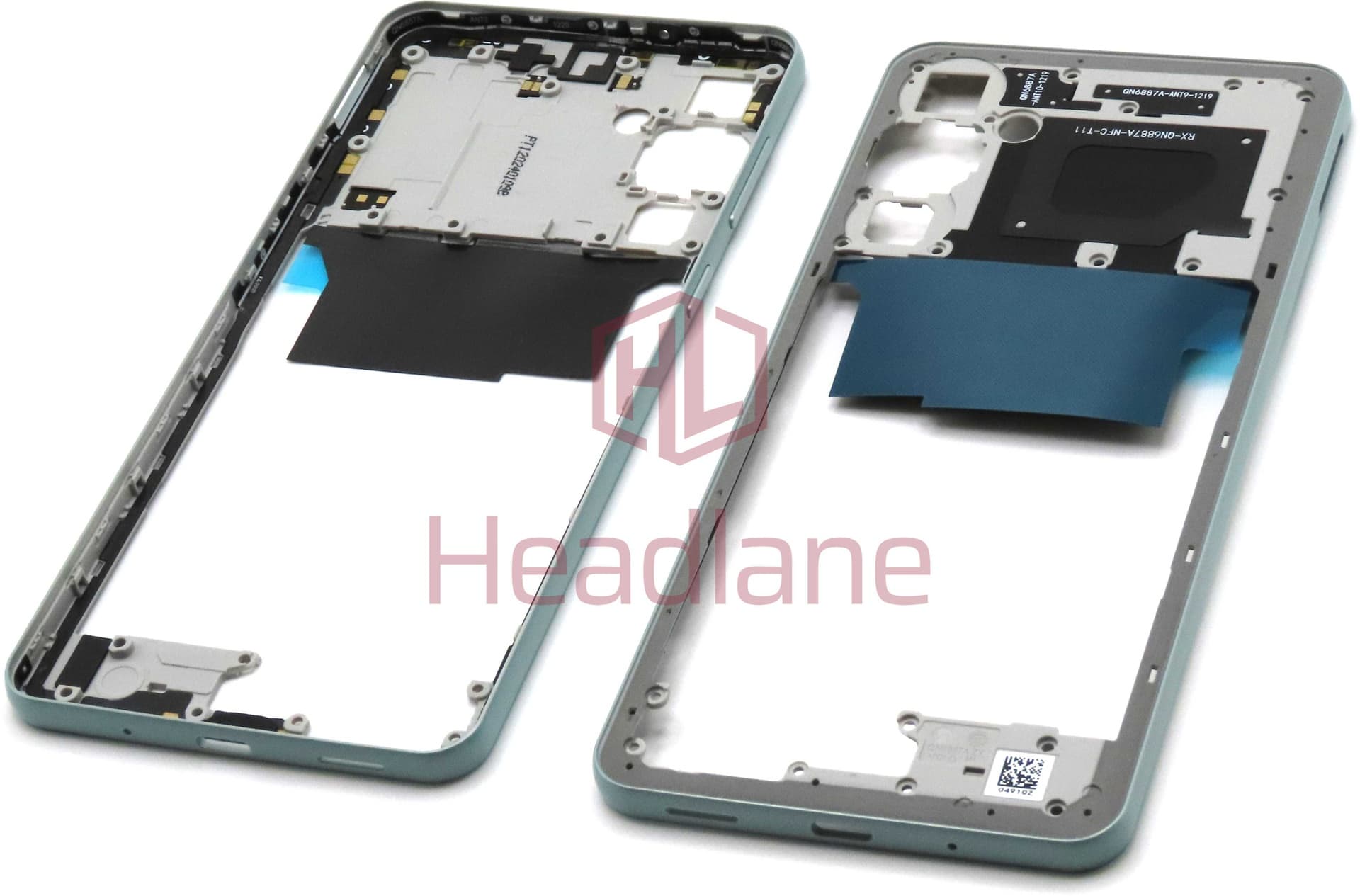 Samsung SM-M556 Galaxy M55 5G Middle Cover / Chassis - Light Green - GH81-25828A - Samsung Replacement Part