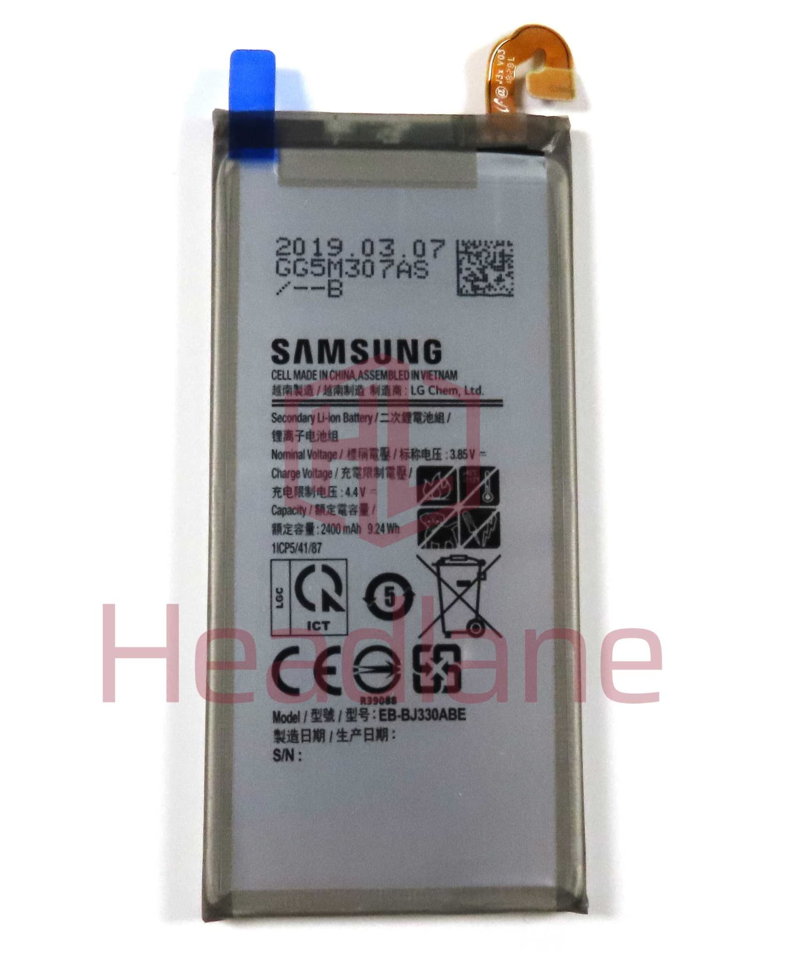 Samsung SM-J330 Galaxy J3 (2017) EB-BJ330ABE 2400mAh Battery (No Box) - GH43-04756A-NB - Samsung Replacement Part