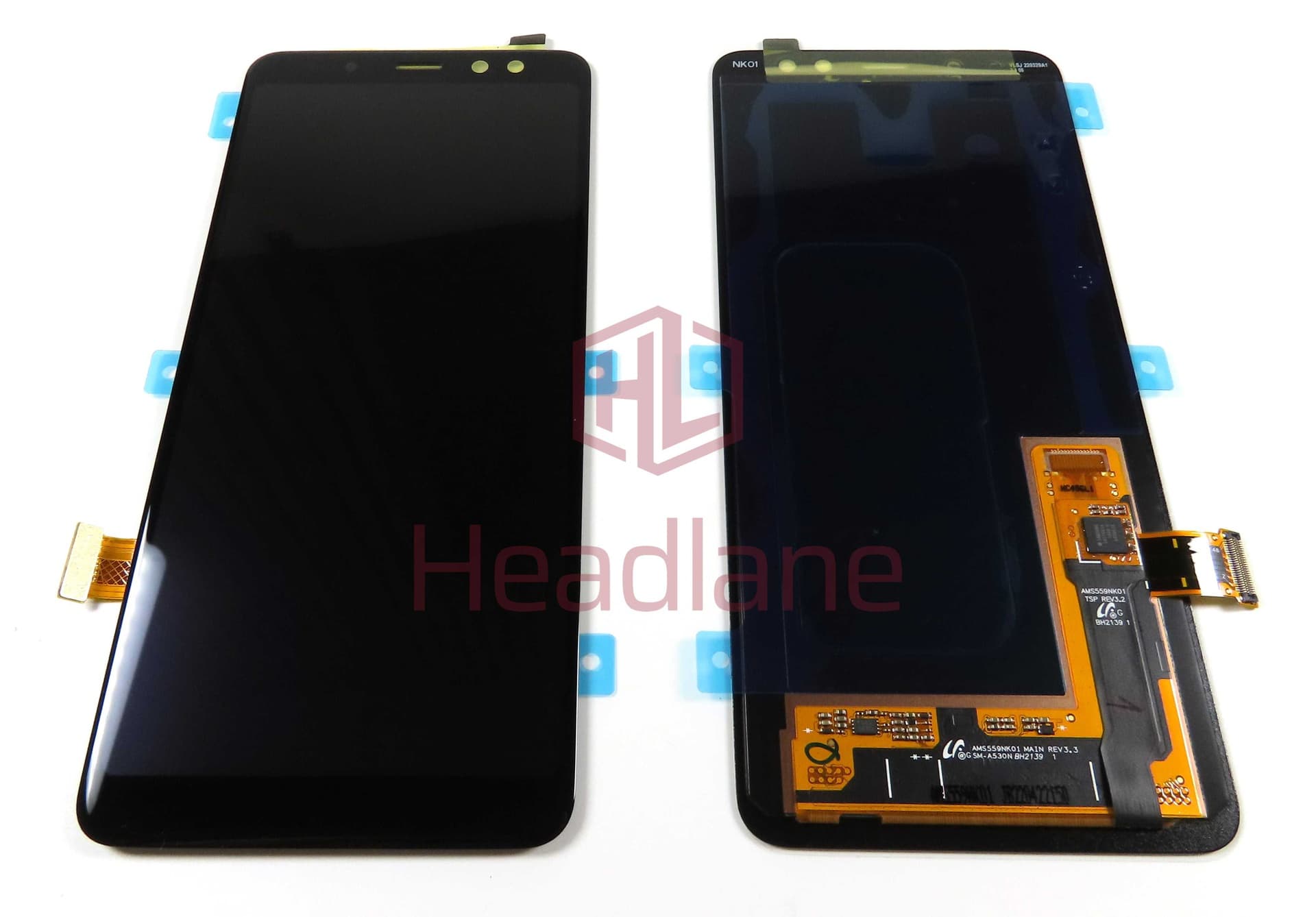 Samsung SM-A530 Galaxy A8 (2018) LCD Touch Black/Grey/Gold (No Box) - GH97-21406A-NB - Samsung Replacement Part