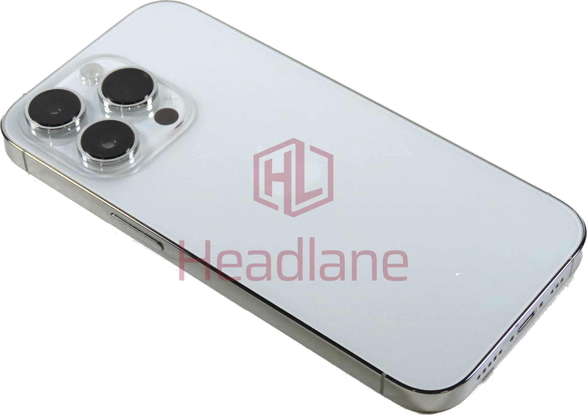 iPhone 14 Pro Back / Battery Cover + Small Parts - Silver (Pulled - Grade A)