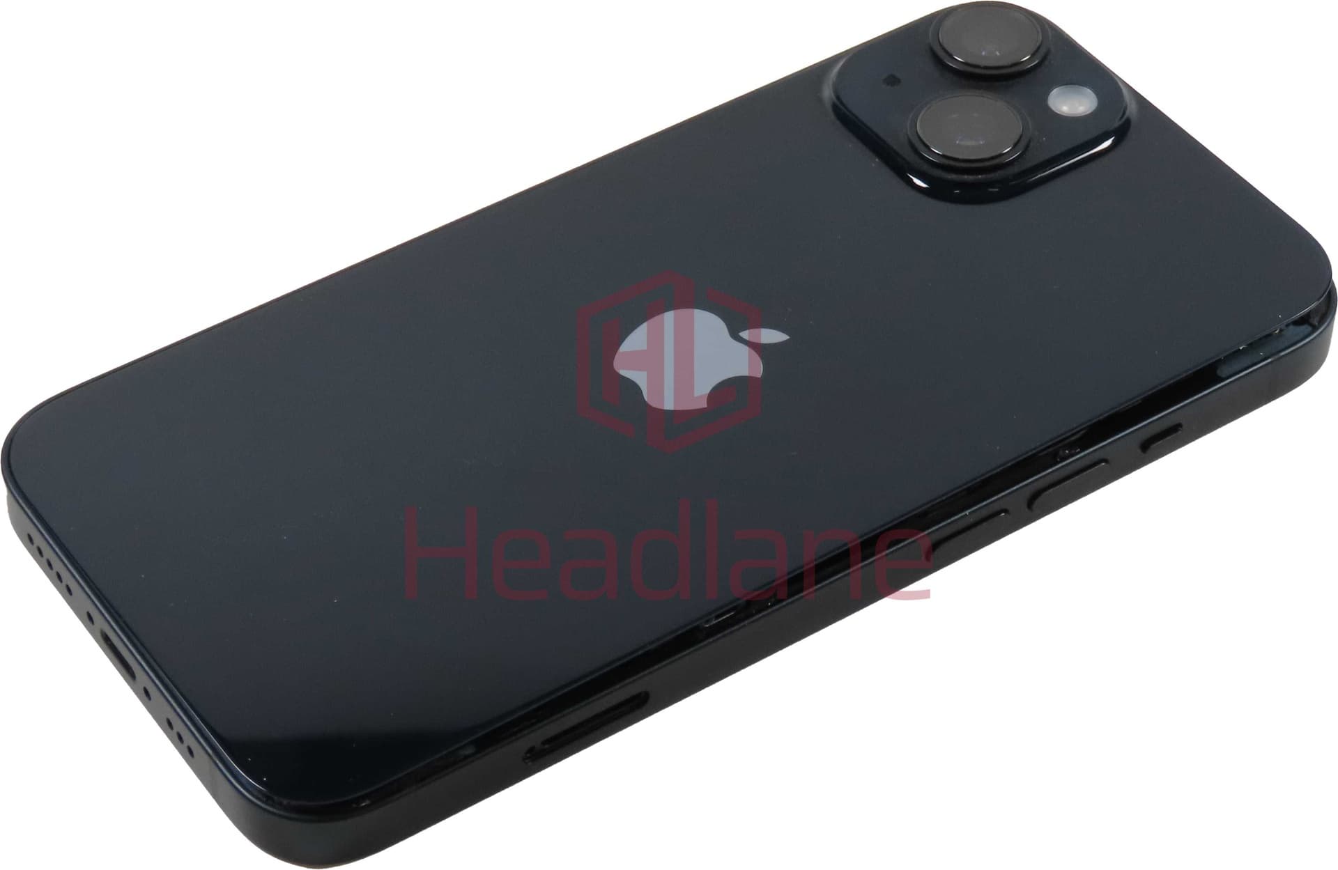 iPhone 14 Back / Battery Cover + Small Parts - Black (Pulled - Grade A) - IP14BH-BK-A - Pulled Replacement Part