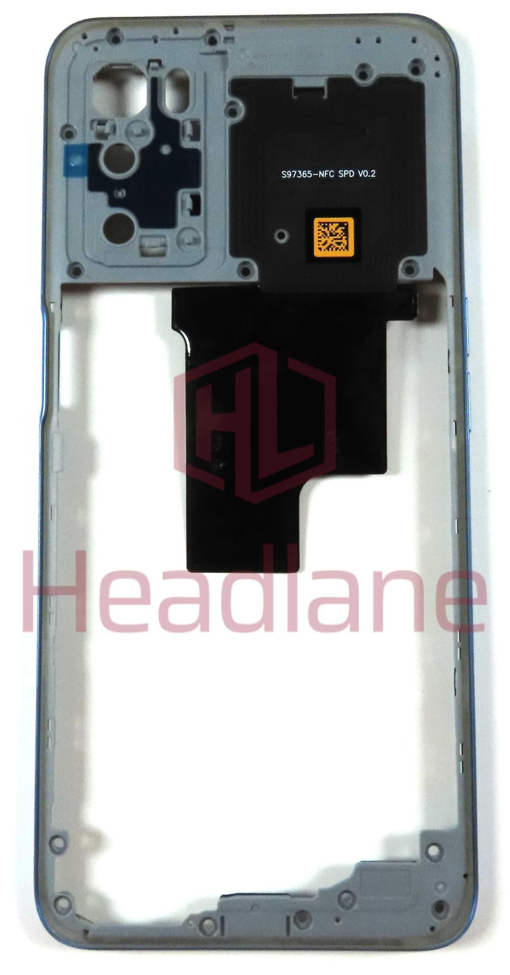 Oppo CPH2273 A54s Middle Cover / Chassis - Blue - 4908045 - Oppo Replacement Part