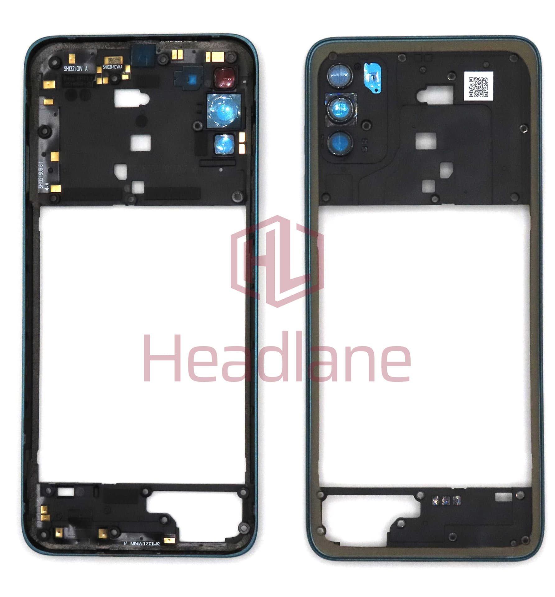 Motorola XT2137 Moto G50 Middle Cover / Chassis - Blue - SS58D01781 - Lenovo / Motorola Replacement Part