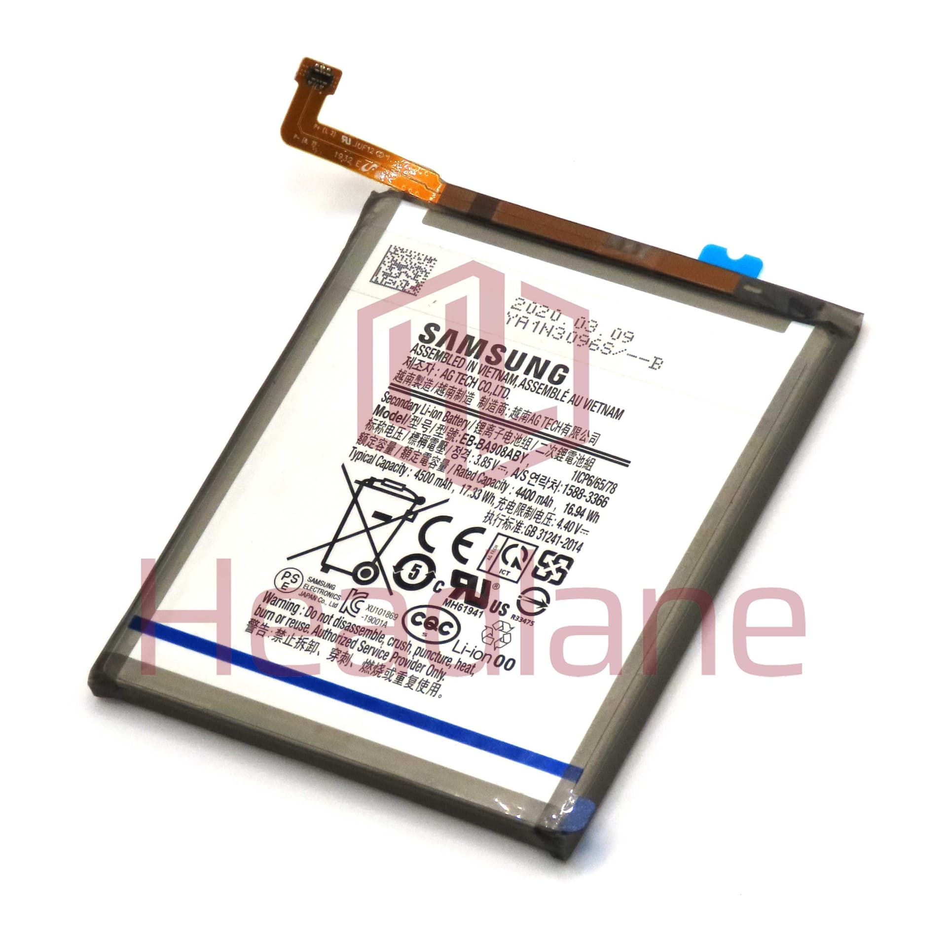 Samsung SM-A908 Galaxy A90 5G Internal Battery EB-BA908ABY (No Box) - GH82-21089A-NB - Samsung Replacement Part