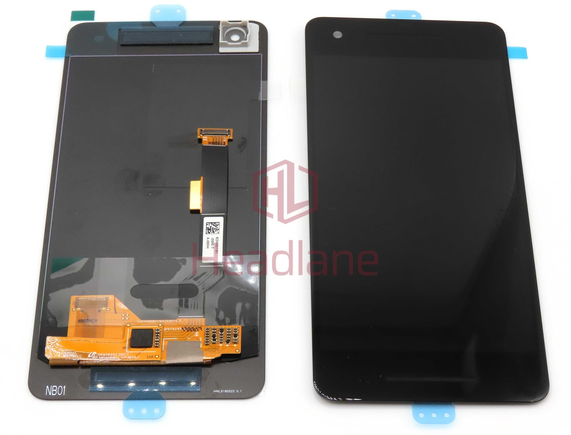 Google Pixel 2 G011A LCD Display / Screen + Touch - Black / Blue / White - 710-01850-01