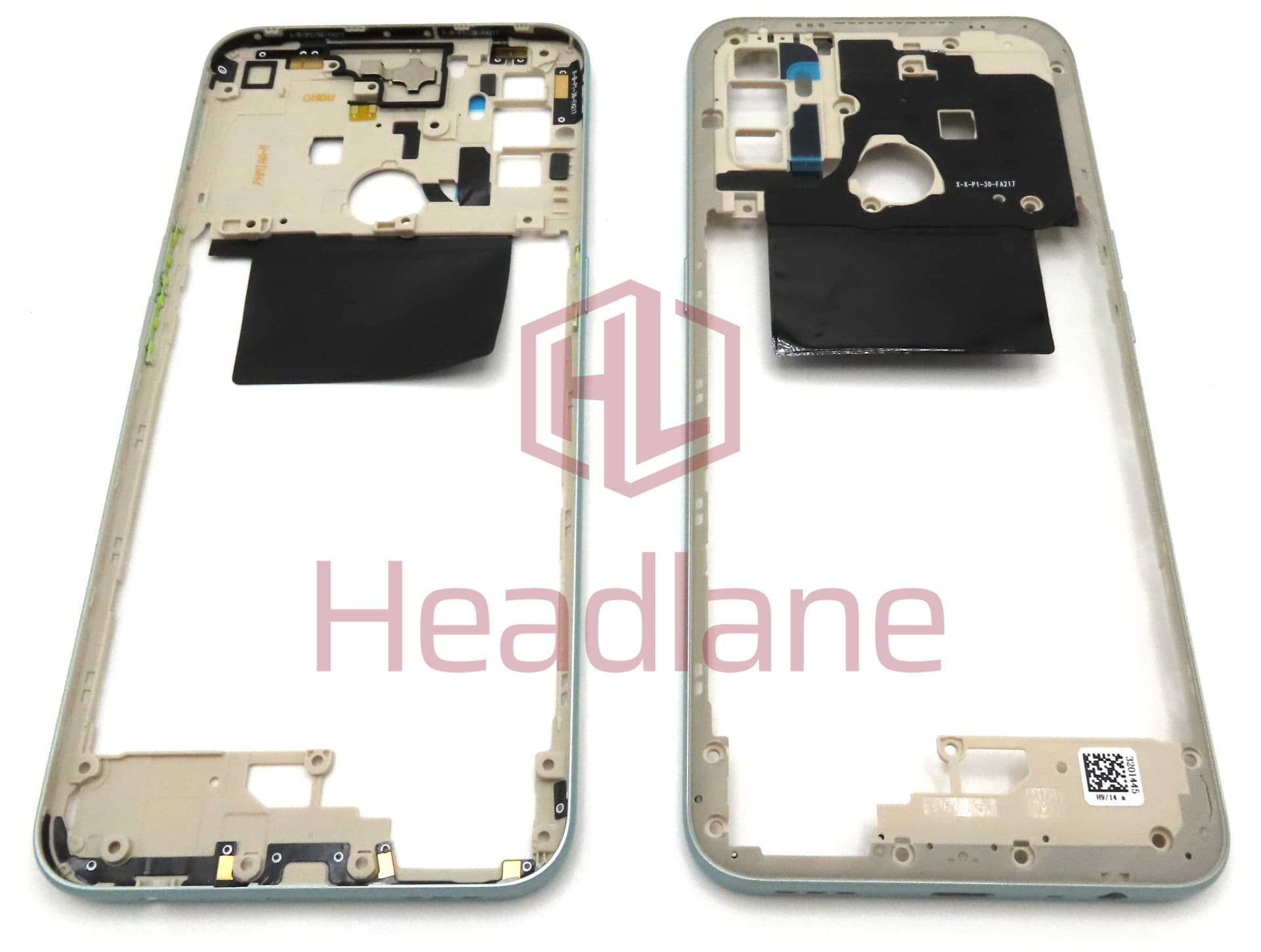 Oppo CPH2137 CPH2127 CPH2131 CPH2139 CPH2135 A33 A53 A53s Middle Cover / Chassis + NFC Antenna - Green - 3201445 - Oppo Replacement Part