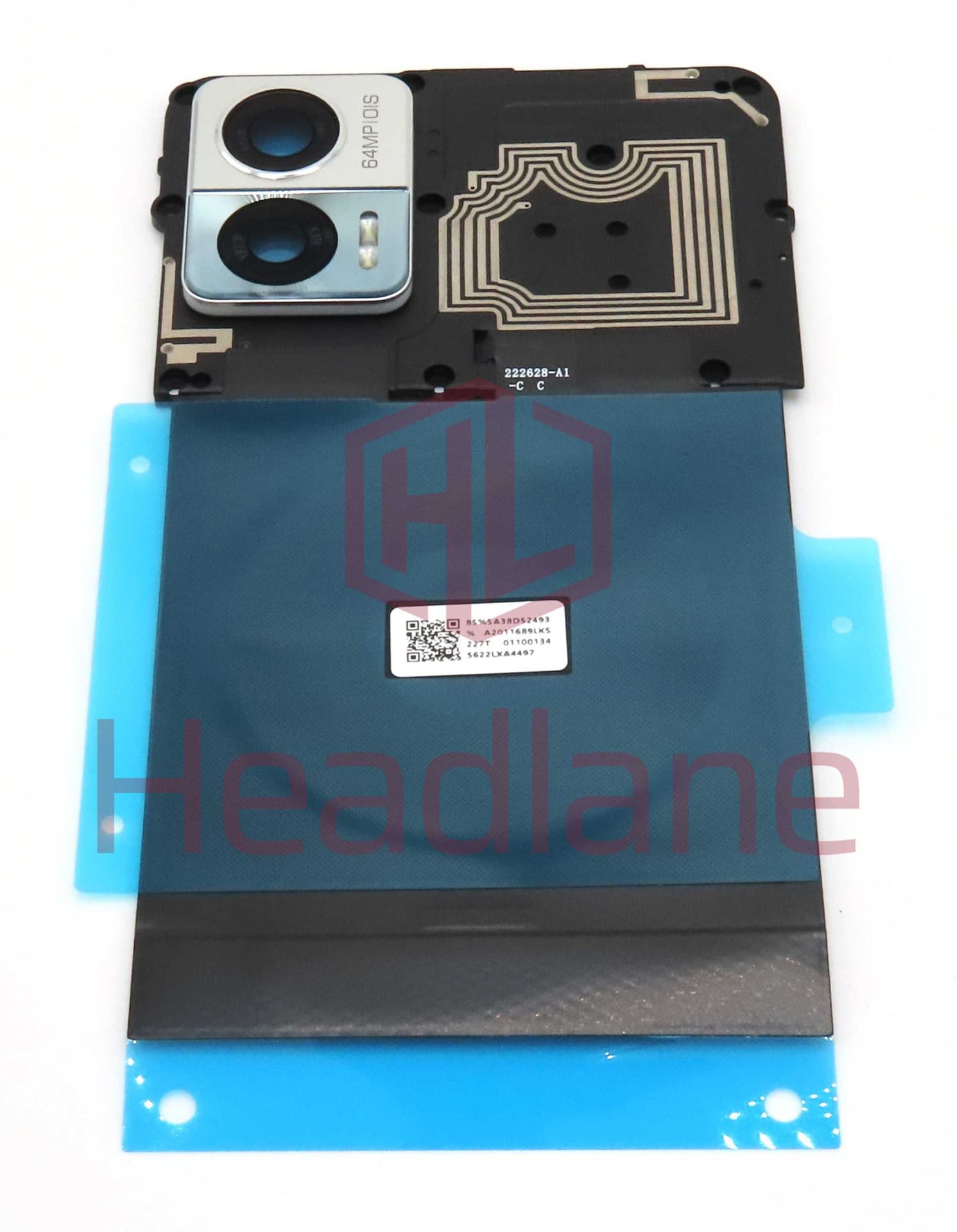 Motorola XT2245 Edge 30 Neo Top Bracket - Silver - 5S58C21411 - Lenovo / Motorola Replacement Part