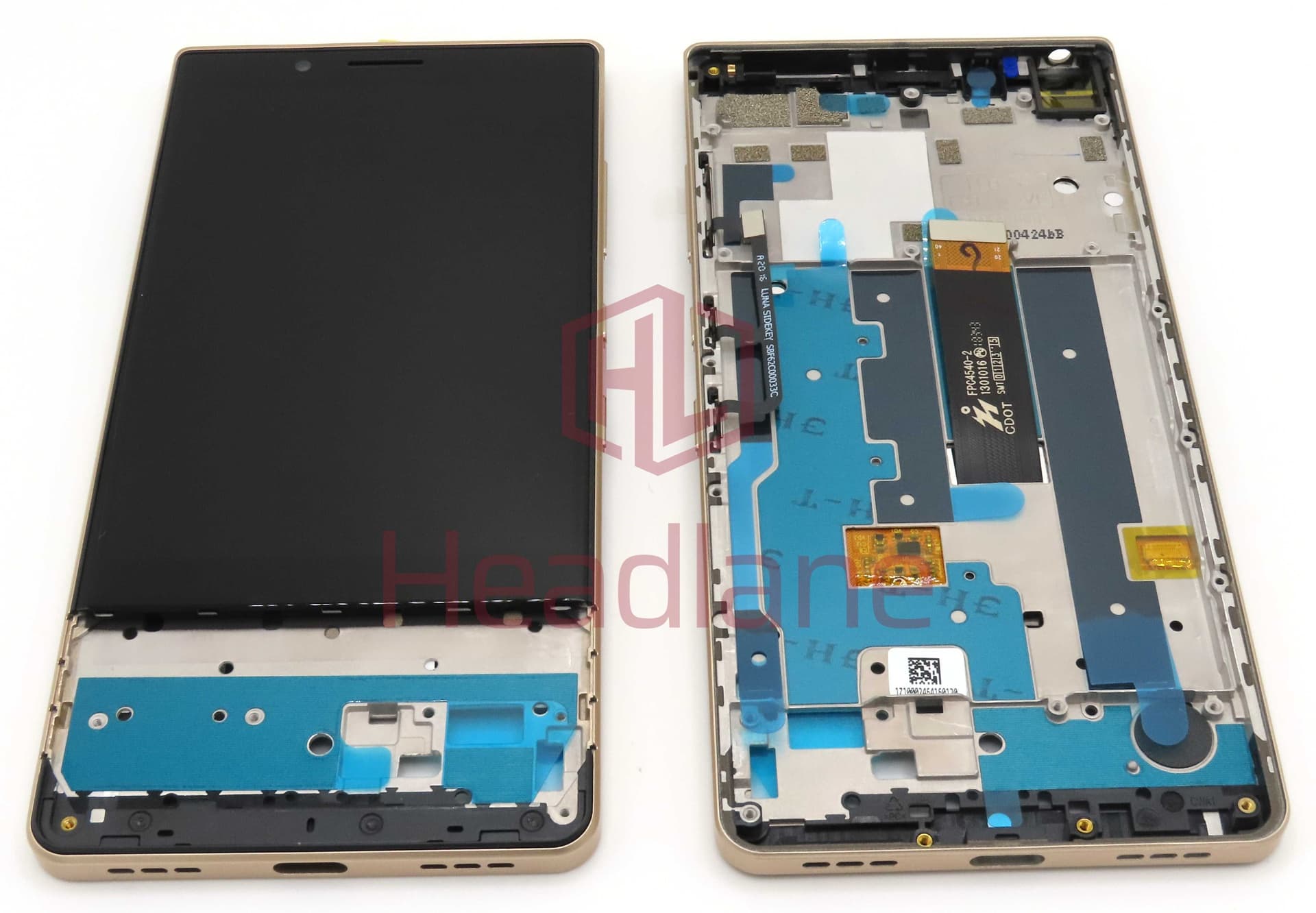 Blackberry Key2 LE LCD Display / Screen + Touch - Champagne / Gold - SCA62C0L1000 - TCL Replacement Part