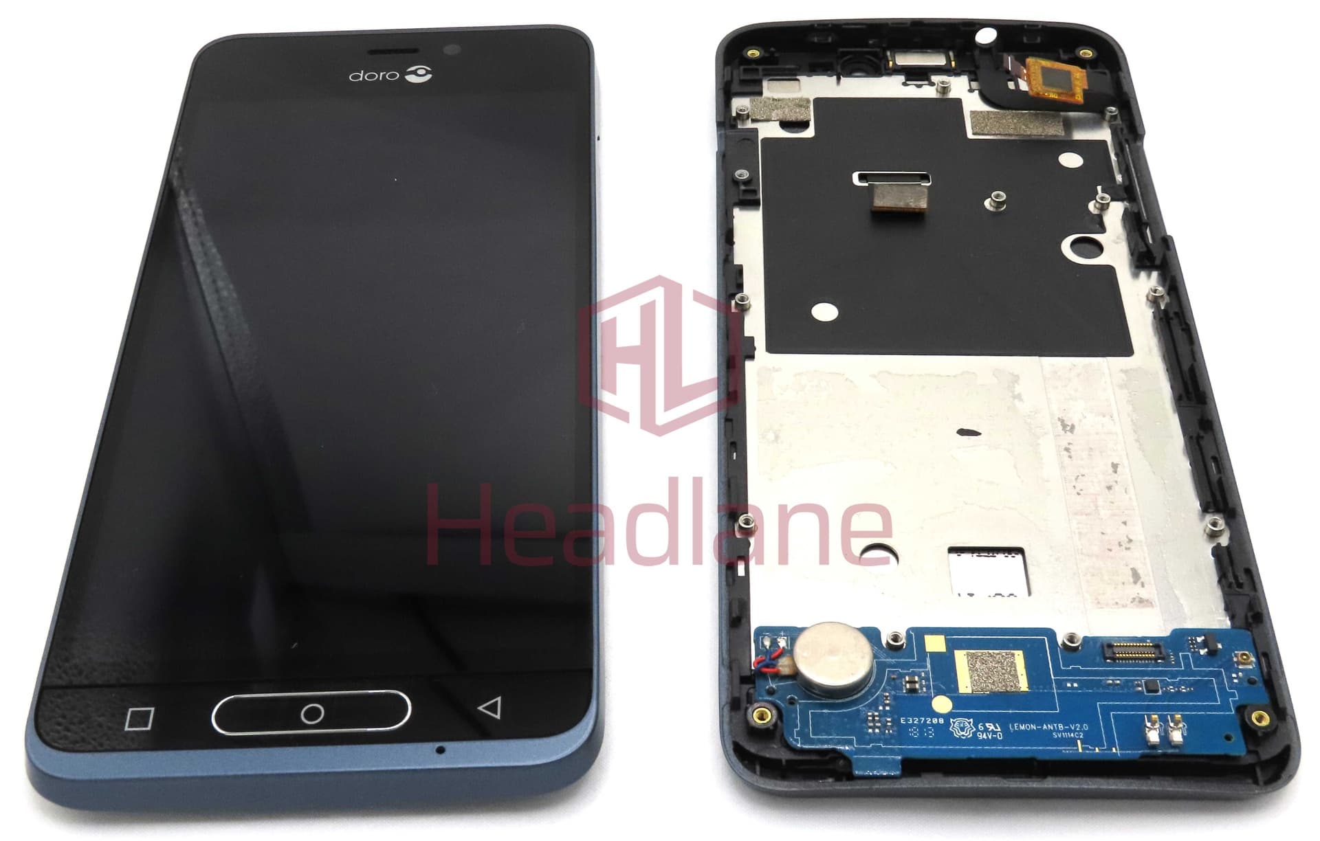 Doro 8035 LCD Display / Screen + Touch - Blue - MTP3174019EF - Doro Replacement Part