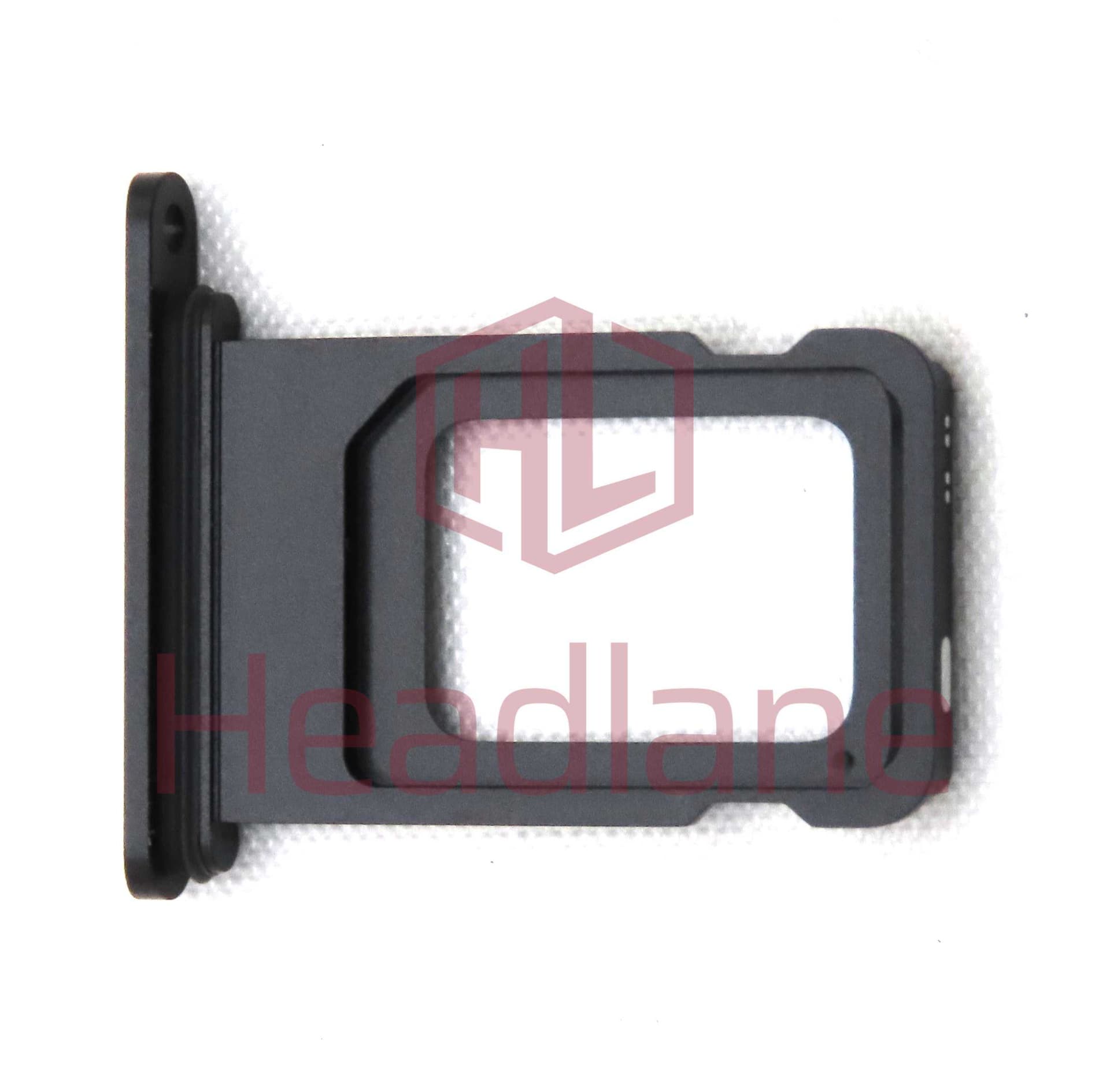 Apple iPhone XR SIM Card Tray - Black (Original / Service Stock) - 923-02946 - Apple Replacement Part