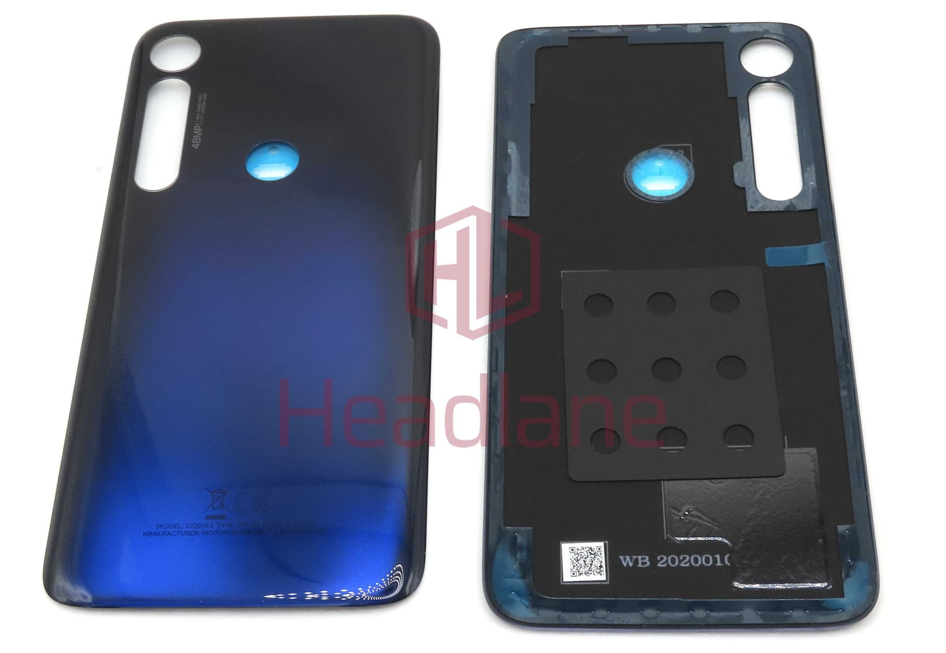 Motorola XT2019 Moto G8 Plus Back / Battery Cover - Dark Blue - 5S58C15537 - Lenovo / Motorola Replacement Part