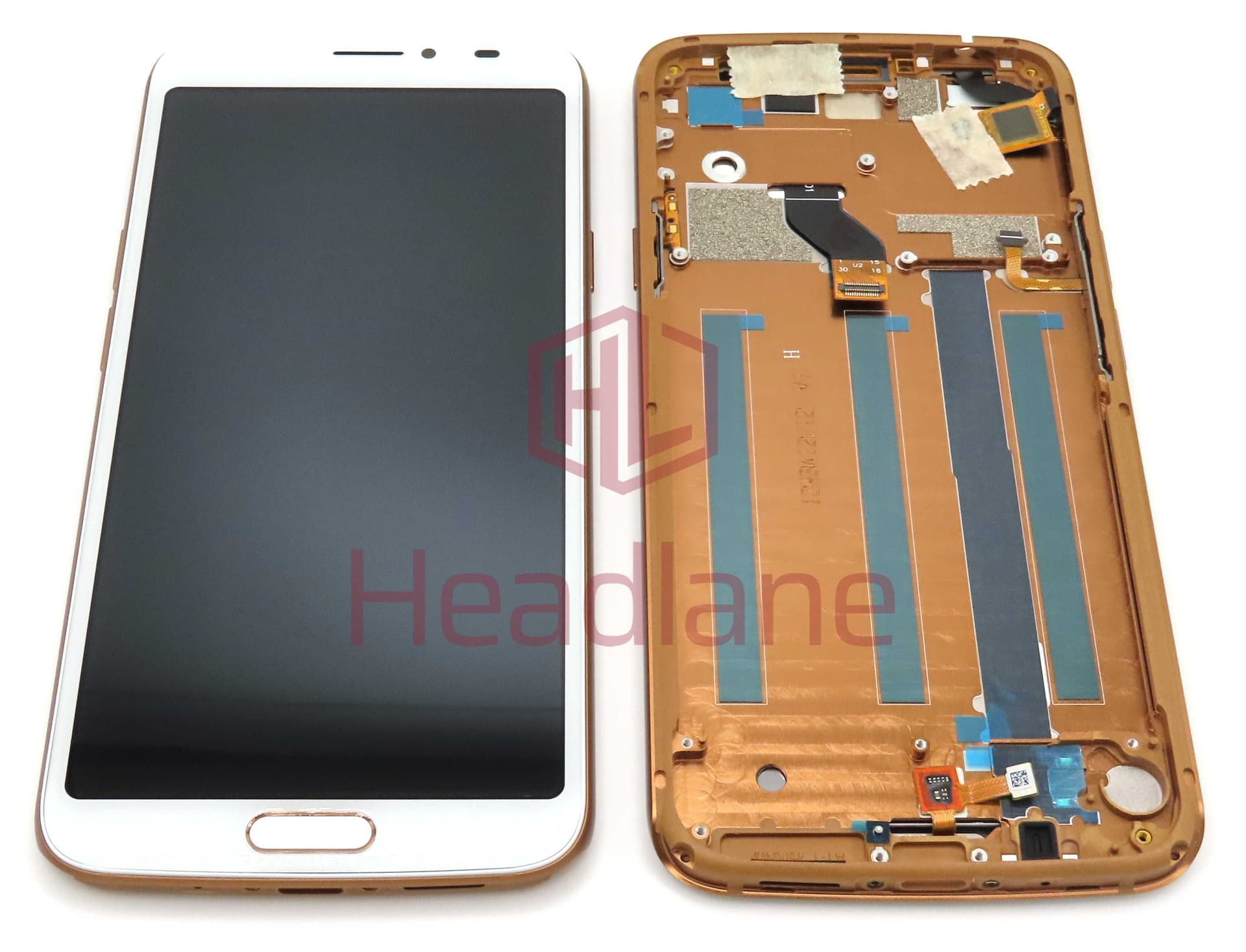 Doro 8080 LCD Display / Screen + Touch - White - MTP3293011EF - Doro Replacement Part