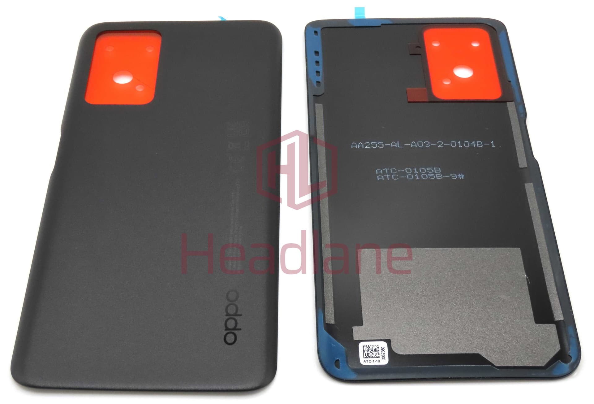 Oppo CPH2375 A76 Back / Battery Cover - Black - 3052360 - Oppo Replacement Part
