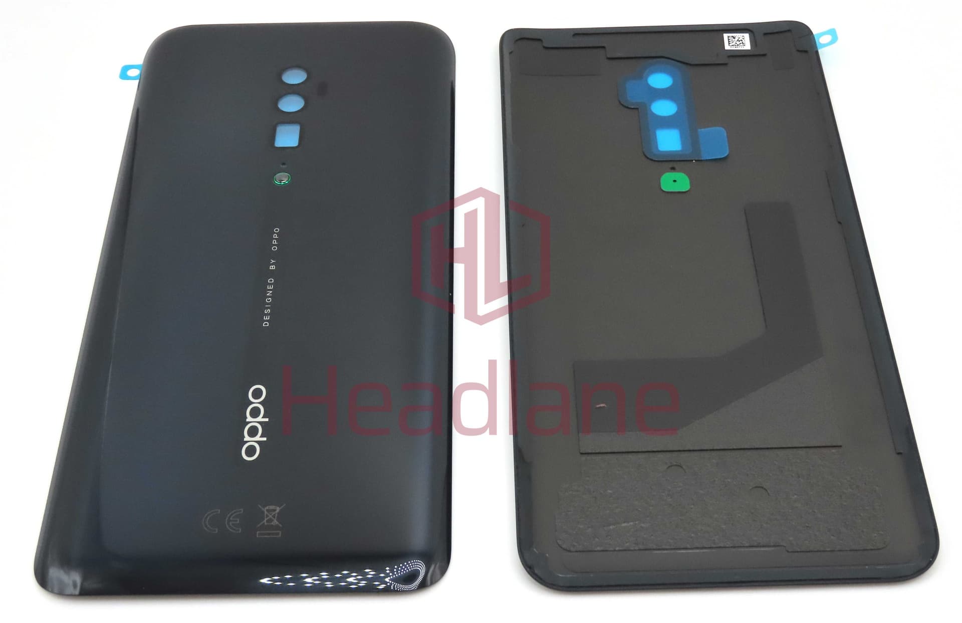 Oppo CPH1921 CPH1919 Reno 5G 10X Zoom Back / Battery Cover - Black - 4721188 - Oppo Replacement Part