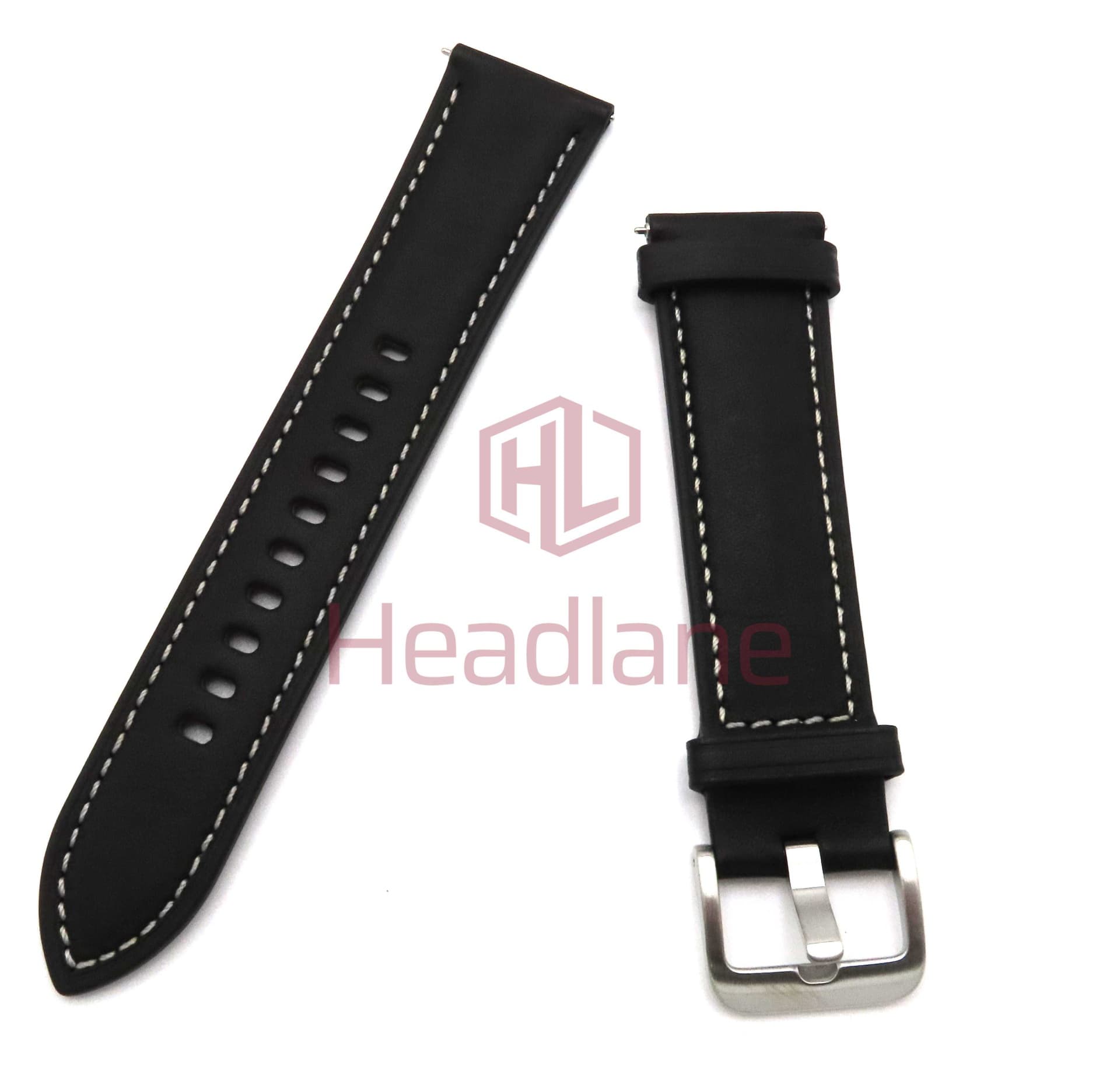 Samsung SM-R840 R845 Galaxy Watch3 Watch Strap Set - Black (Small) - GH98-45537A - Samsung Replacement Part