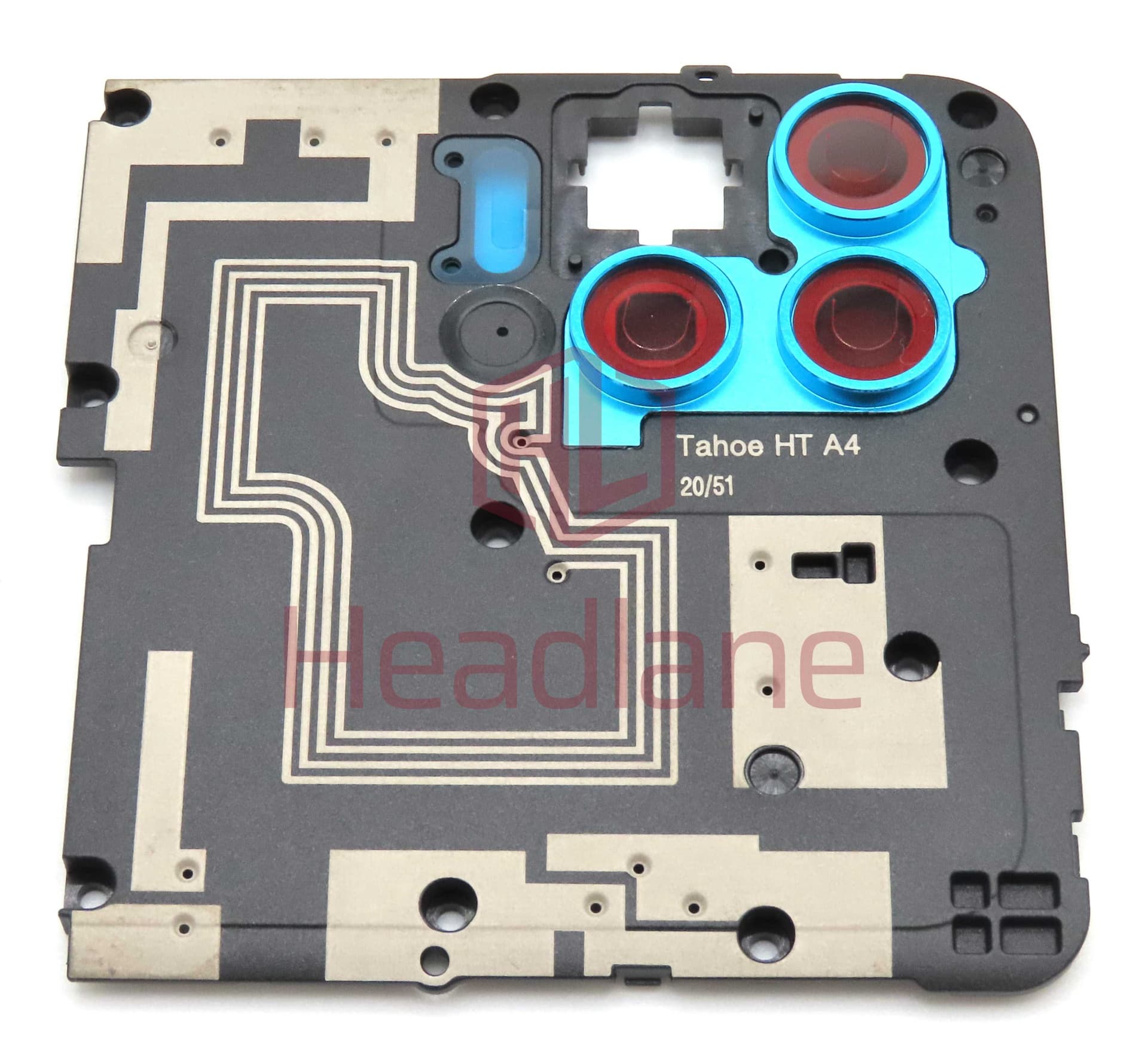 Motorola XT2125 Moto G100 Rear Antenna + Camera Cover / Lens - Blue - SS58C96094 - Lenovo / Motorola Replacement Part