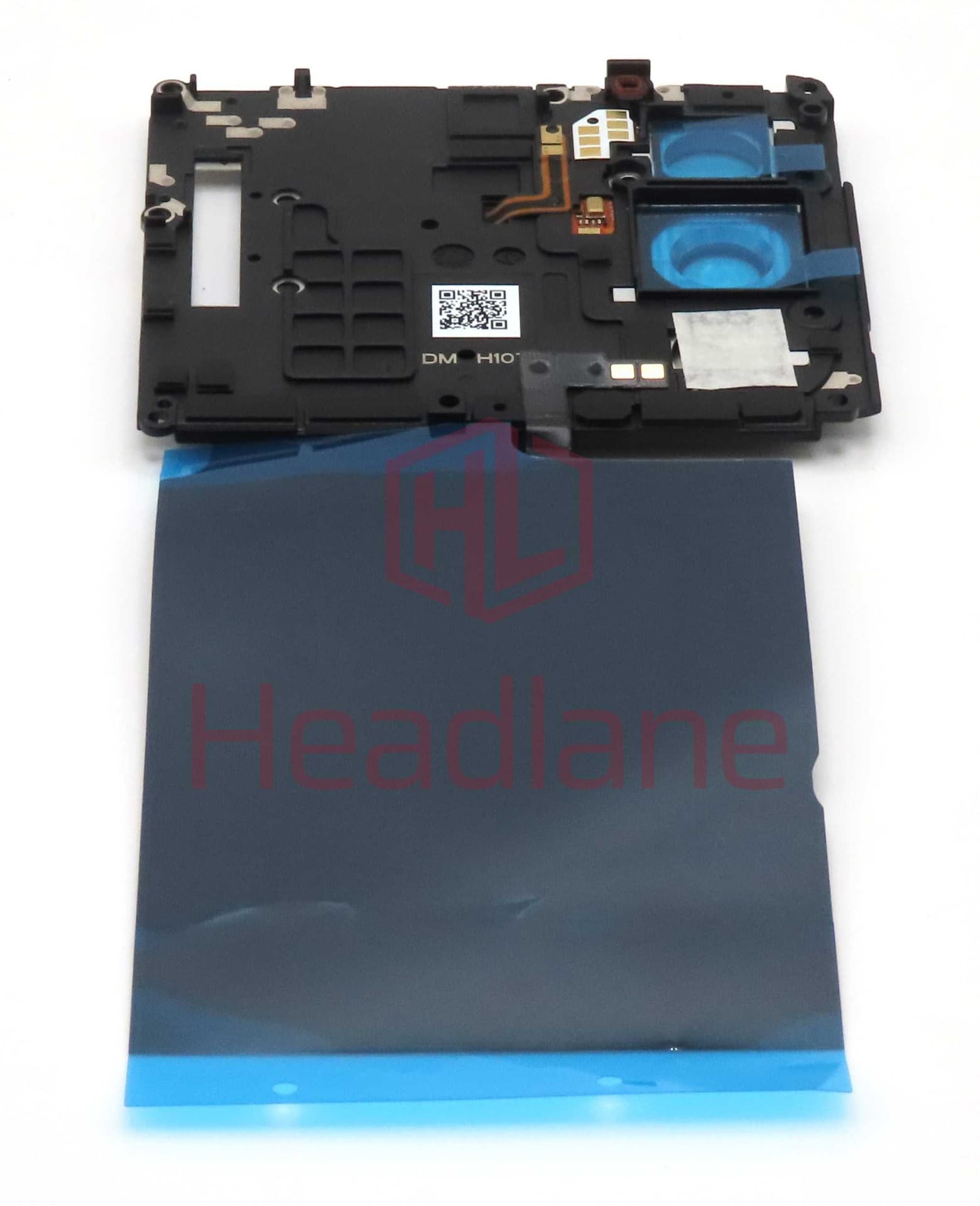 Motorola XT2201 Edge 30 Pro Top Cover + NFC Antenna + Wireless Charging Coil - Black - 5S58C20265 - Lenovo / Motorola Replacement Part