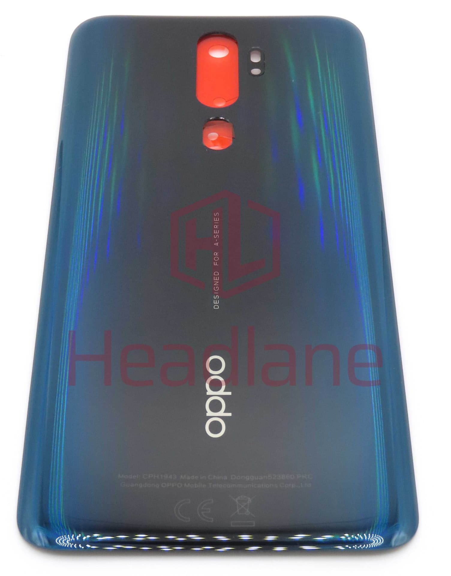 Oppo CPH1931 CPH1937 CPH1939 CPH1941 A5 A9 2020 Back / Battery Cover - Green - 4902972 - Oppo Replacement Part