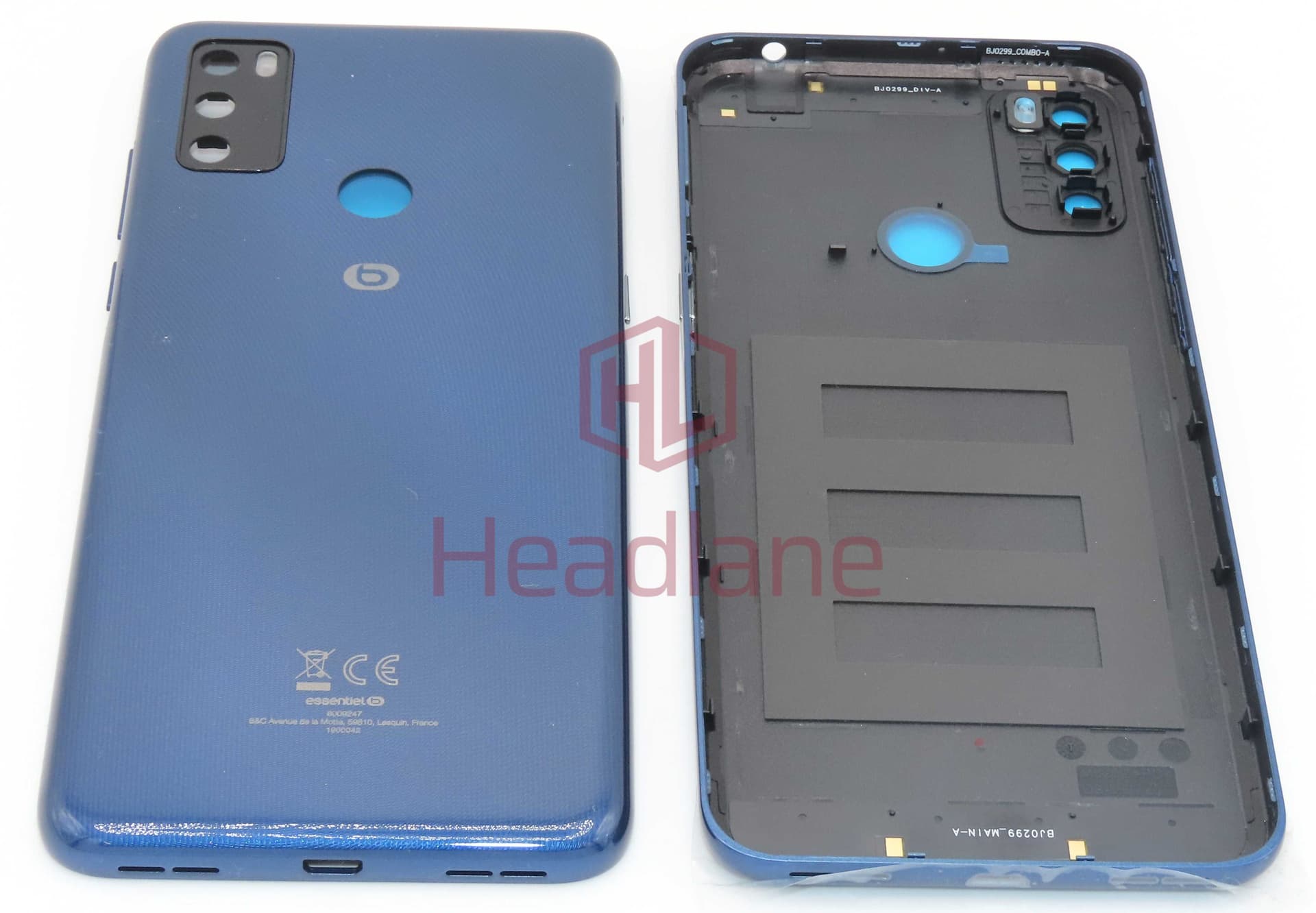Alcatel 6065D 3L (2021) Back / Battery Cover - Blue - 70300602H001 - Alcatel Replacement Part