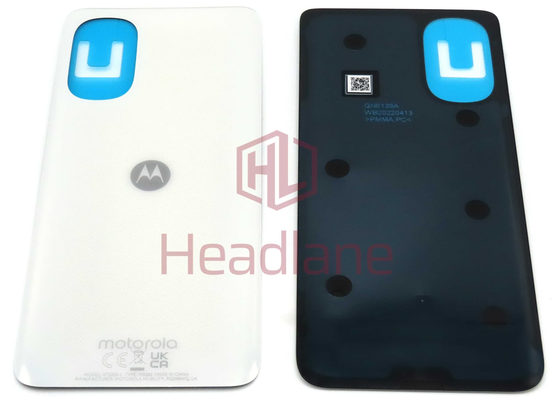 Motorola XT2255 Moto G72 Back / Battery Cover - White - 5S58C20879 - Lenovo / Motorola Replacement Part