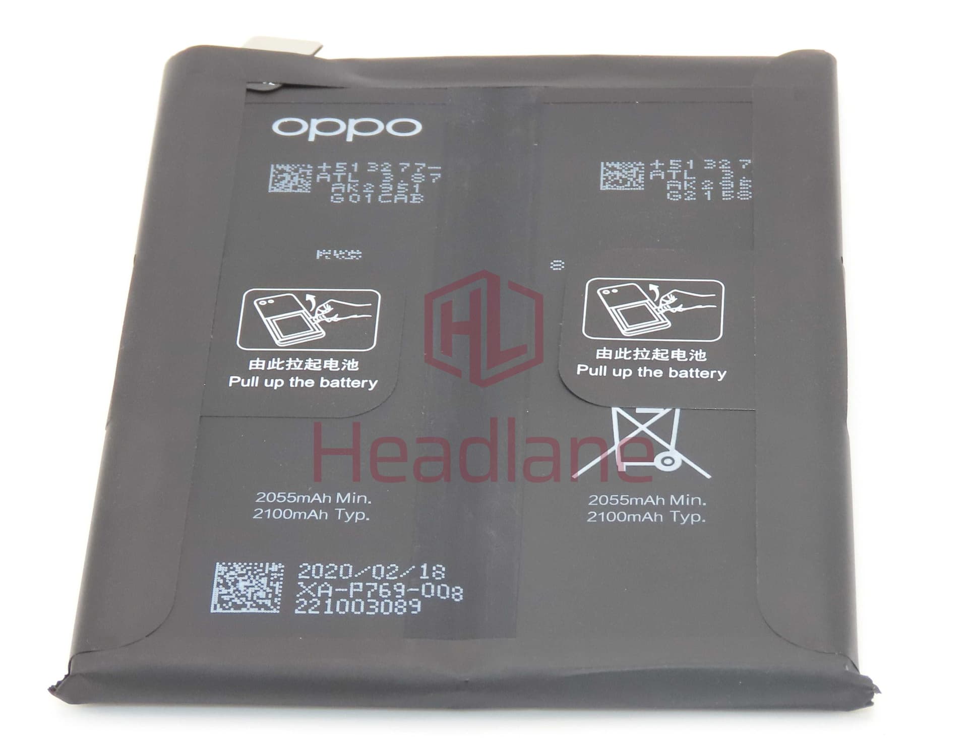 Oppo CPH2023 Find X2 BLP769 4200mAh Internal Battery - 4903773 - Oppo Replacement Part