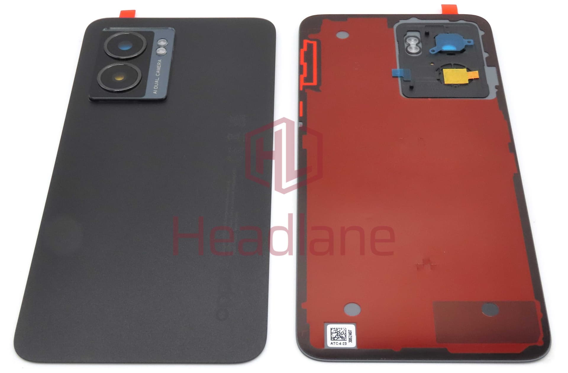 Oppo CPH2339 A77 5G Back / Battery Cover - Black - 3052407 - Oppo Replacement Part