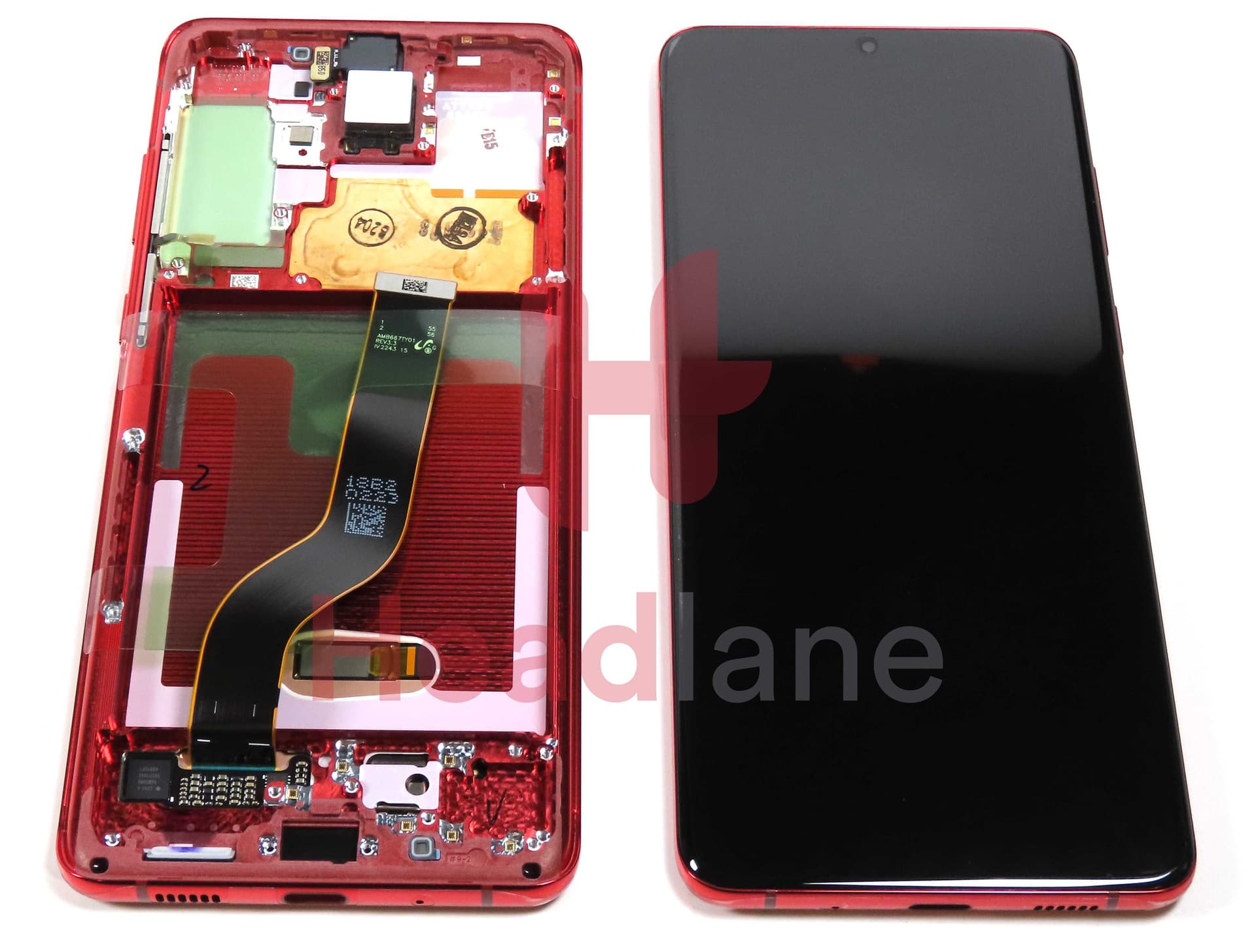 Samsung SM-G986 Galaxy S20+ / S20 Plus LCD Display / Screen + Touch - Red (No Camera) (No Box) - GH82-31441G-NB - Samsung Replacement Part