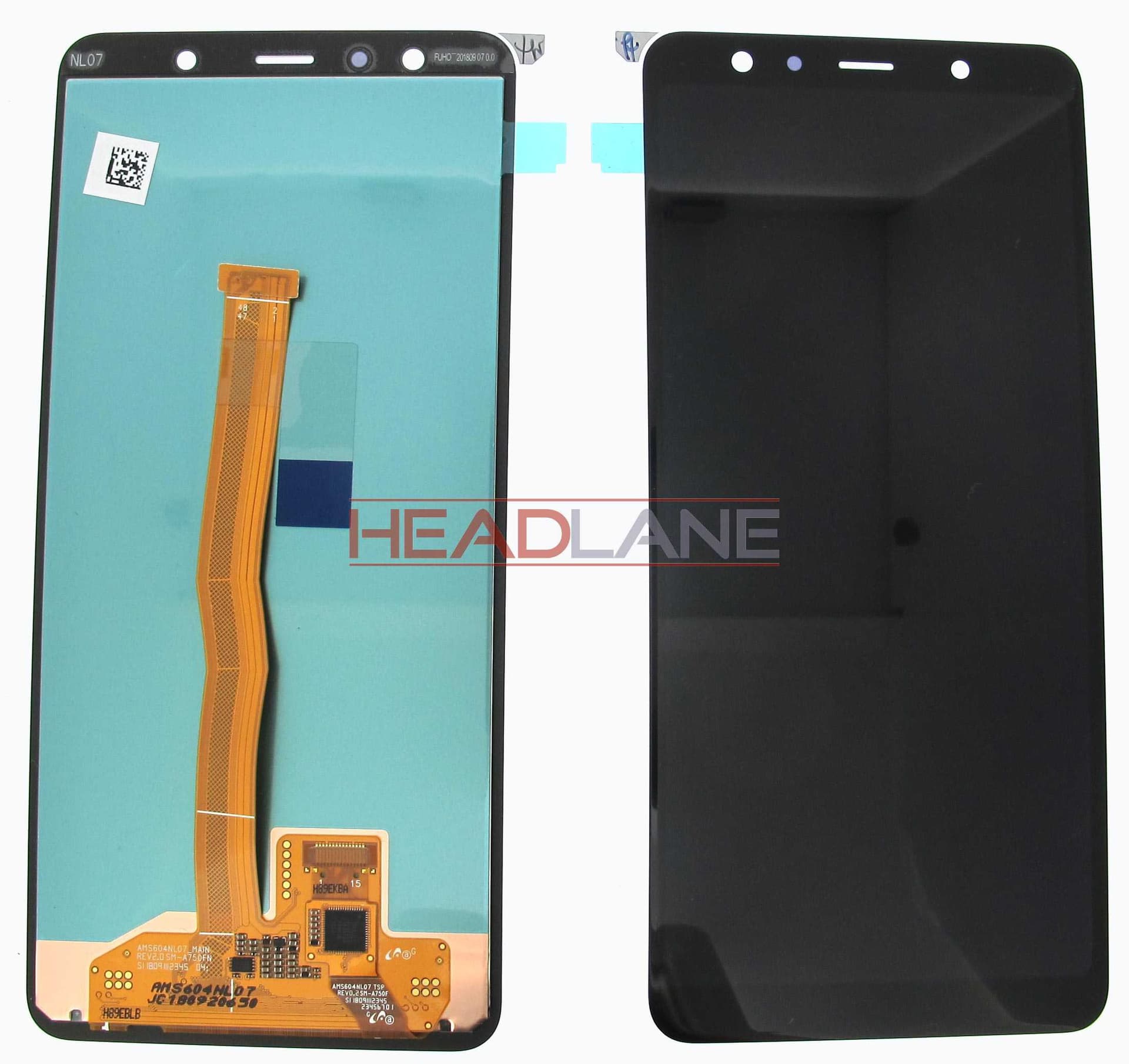 Samsung SM-A750 Galaxy A7 (2018) LCD Display / Screen + Touch - Blue / Black / Gold (No Box) - GH96-12078A-NB - Samsung Replacement Part