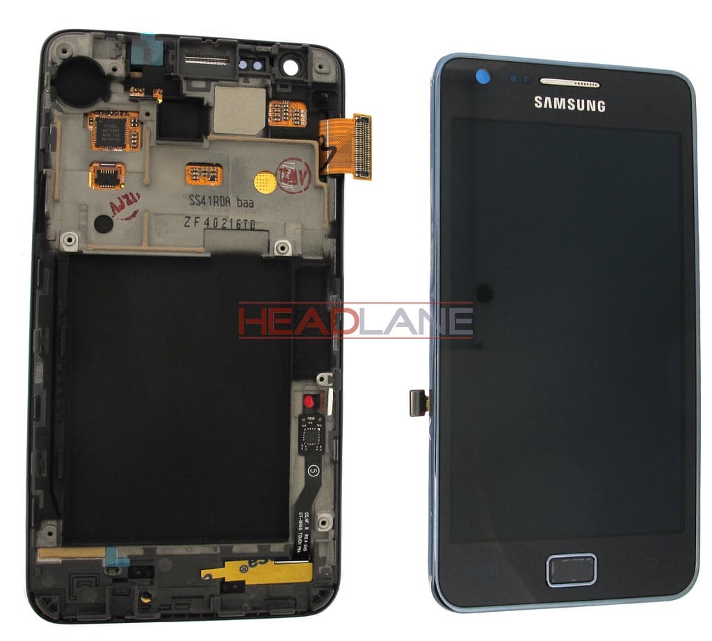 Samsung GT-I9105 Galaxy S2 Plus LCD Display / Screen + Touch - Blue - GH97-14301A - Samsung Replacement Part