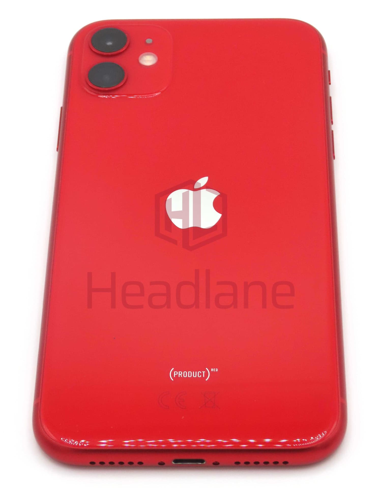 Apple iPhone 11 Back / Battery Cover + Small Parts - Red (Pulled - Grade B) - IP11BH-RD-B - Apple Replacement Part