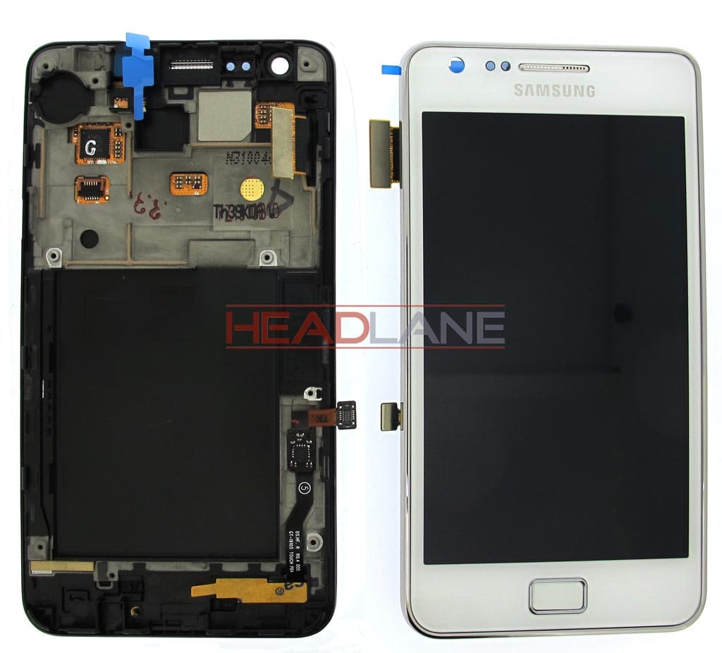 Samsung GT-I9105 Galaxy S2 Plus LCD Display / Screen + Touch - White - GH97-14301B - Samsung Replacement Part