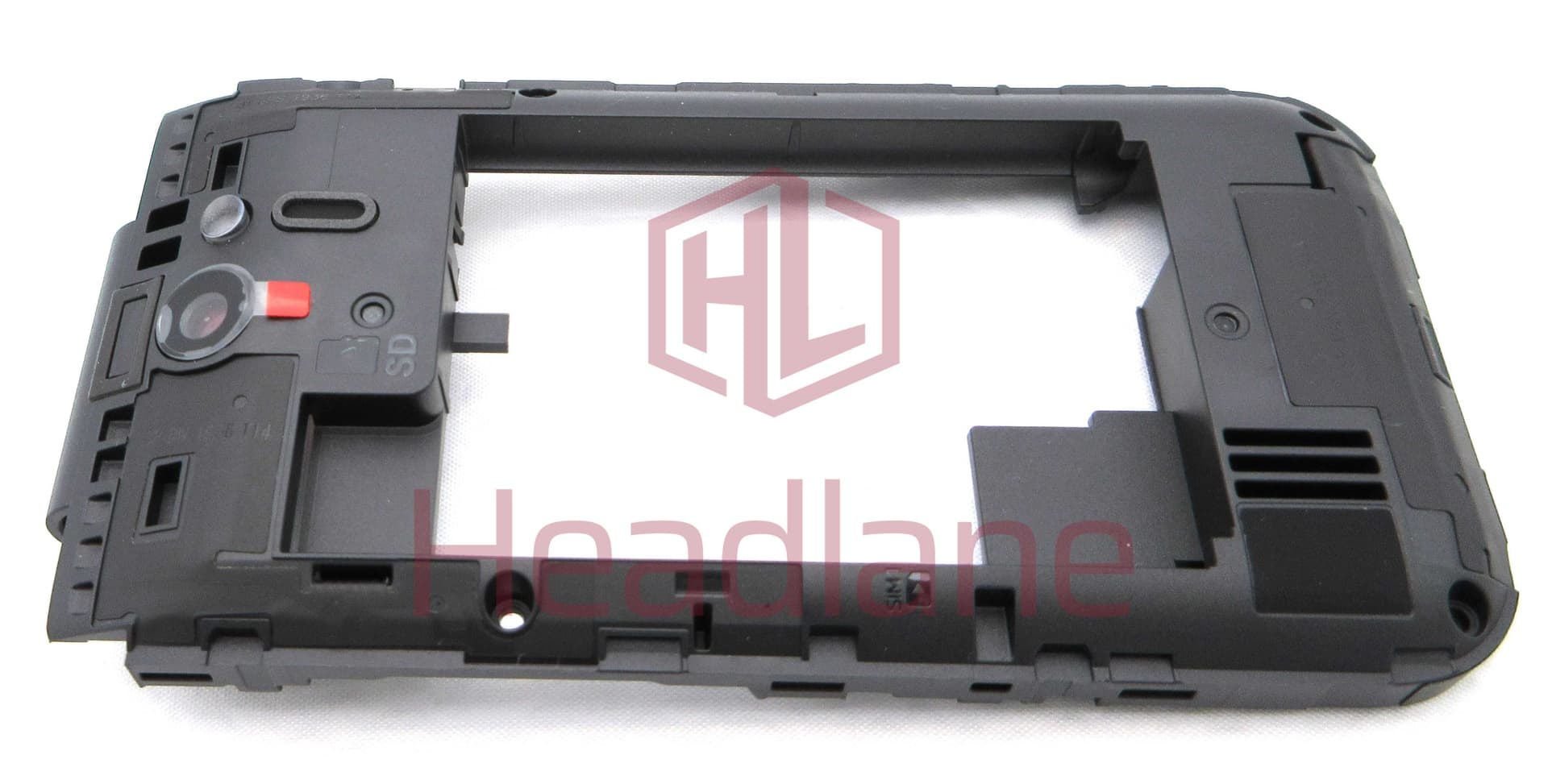 Nokia TA-1173 TA-1175 2720 Flip Middle Cover / Chassis - Black - MEBTS61004A - Nokia (HMD) Replacement Part