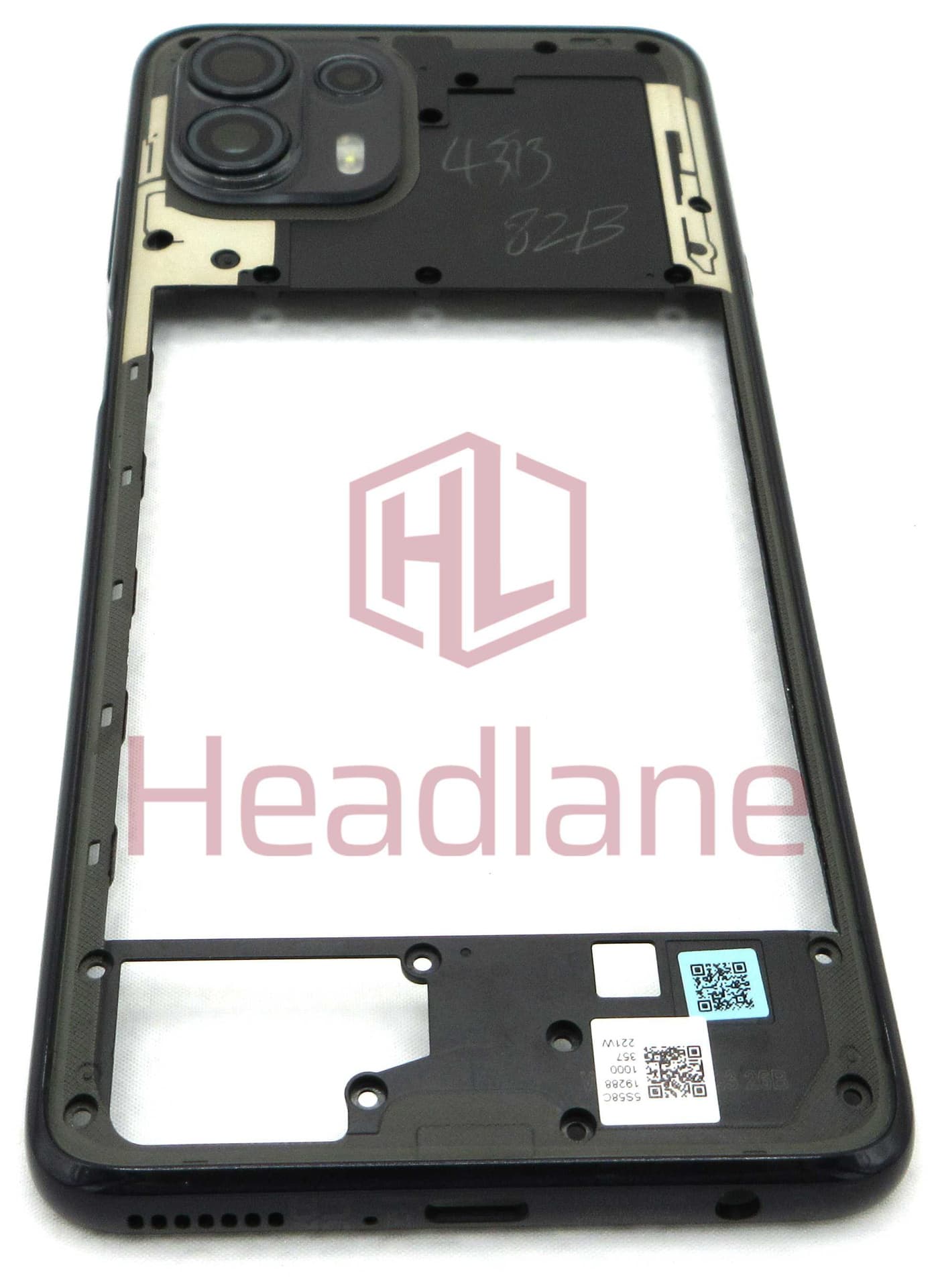 Motorola XT2139 Moto Edge 20 Lite Middle Cover / Chassis - Grey - 5S58C19288 - Lenovo / Motorola Replacement Part