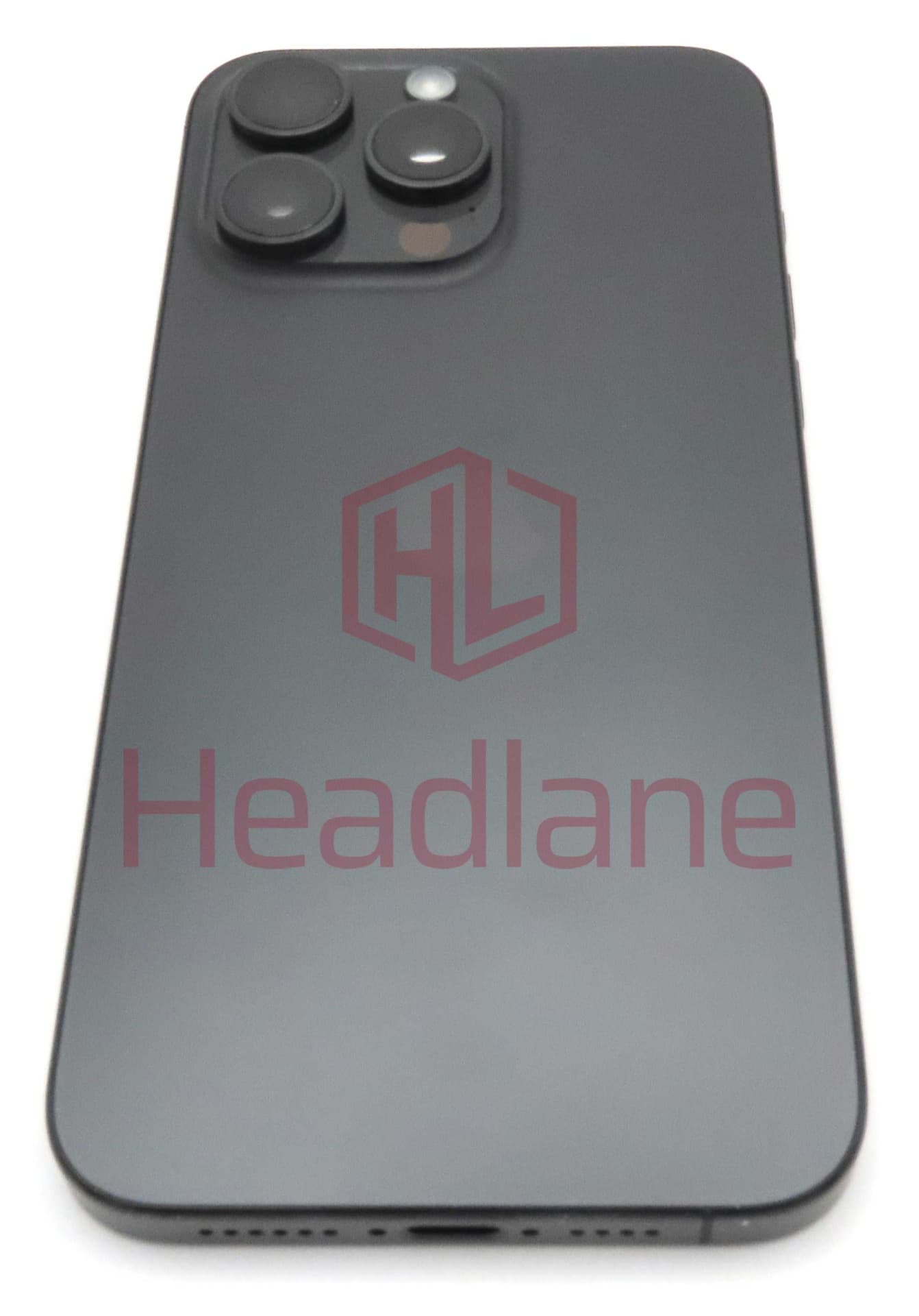 Apple iPhone 15 Pro Max Back / Battery Cover + Small Parts - Black Titanium (Pulled - Grade A) - IP15PMBH-BT-A - Apple Replacement Part