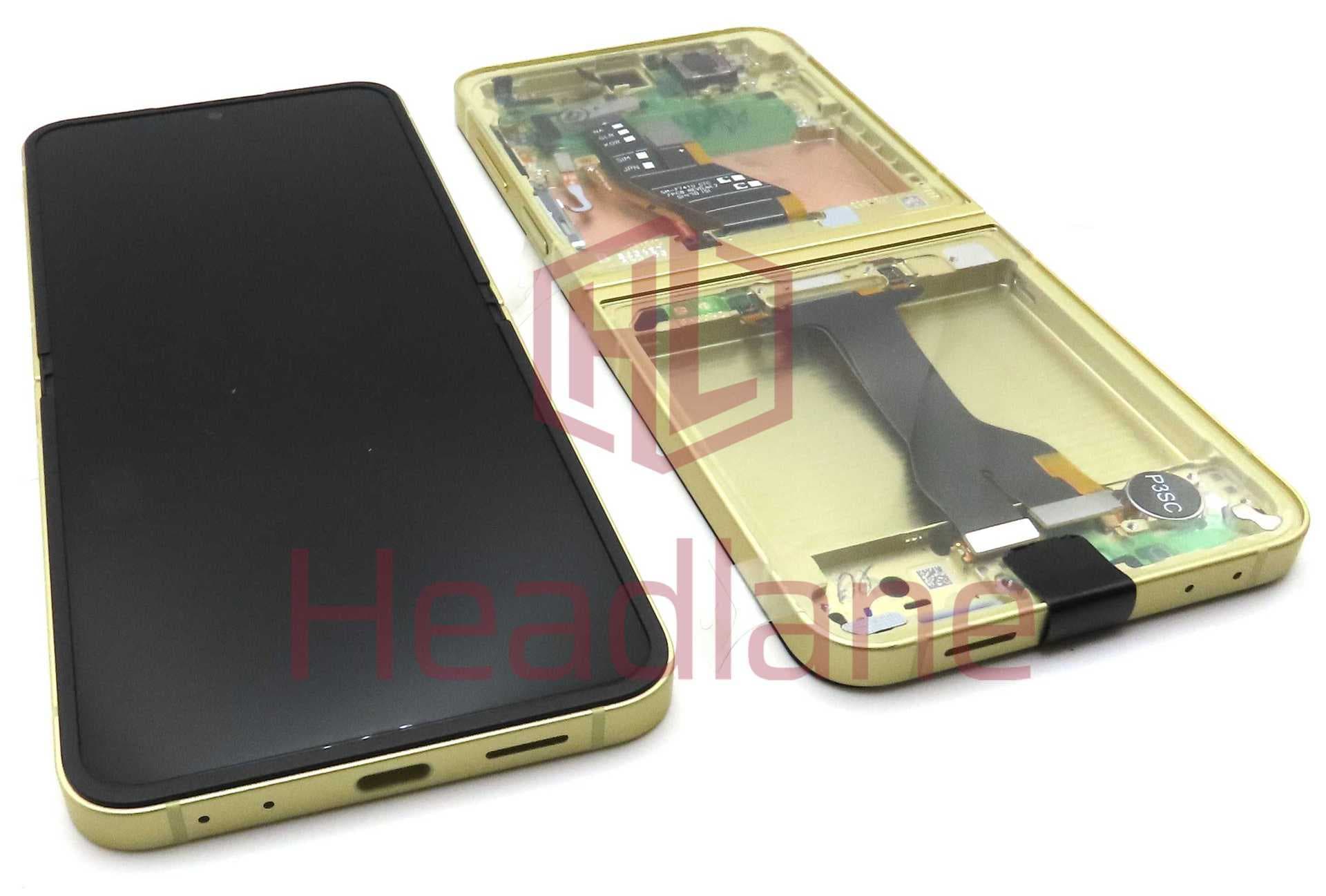 Samsung SM-F741 Galaxy Z Flip6 5G LCD Display / Screen + Touch - Yellow - GH82-35013B