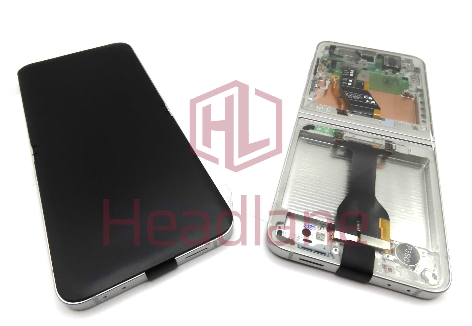 Samsung SM-F741 Galaxy Z Flip6 5G LCD Display / Screen + Touch - White / Peach - GH82-35014F