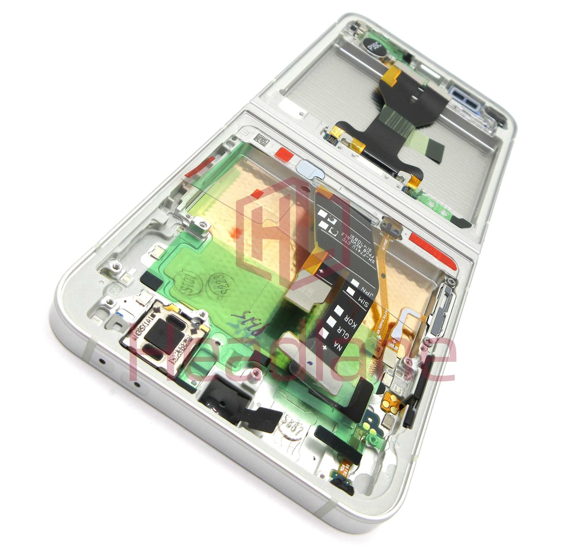 Samsung SM-F741 Galaxy Z Flip6 5G Display Frame - White / Peach - GH82-35016F