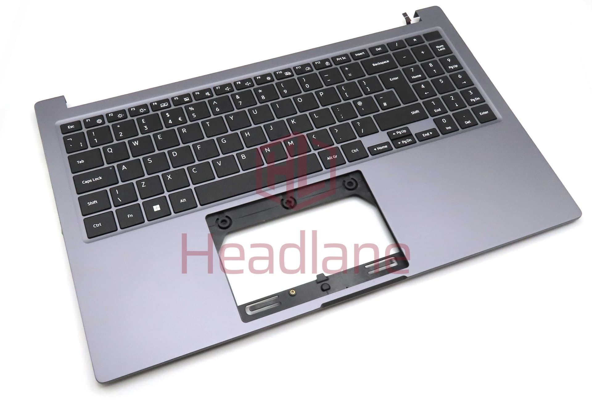 Samsung NP750XGL Galaxy Book4 15.6" Top Cover + Keyboard (UK QWERTY) - Grey - BA83-06050A - Samsung Replacement Part