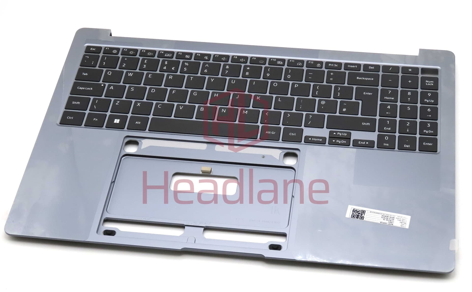 Samsung NP960XGL Galaxy Book4 Ultra 16" Top Cover + Keyboard - Moonstone Grey (UK QWERTY) - BA97-13051A - Samsung Replacement Part