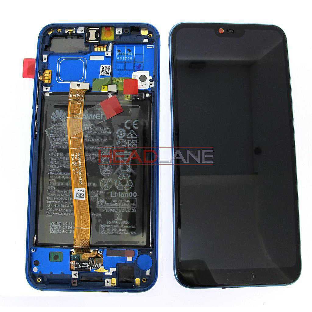 Huawei Honor 10 LCD Display / Screen + Touch + Battery Assembly - Blue (No Box) - 02351XBP-NB - Huawei Replacement Part