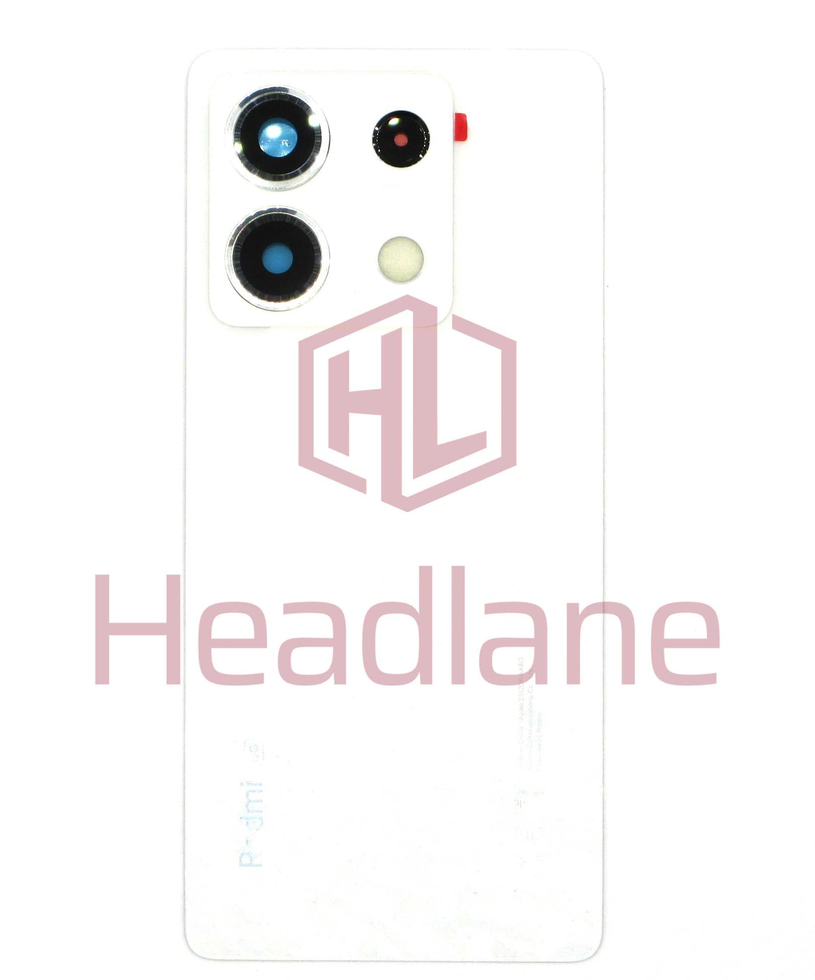 Xiaomi Redmi Note 13 5G Back / Battery Cover - White - 5600140N1700 - Xiaomi Replacement Part