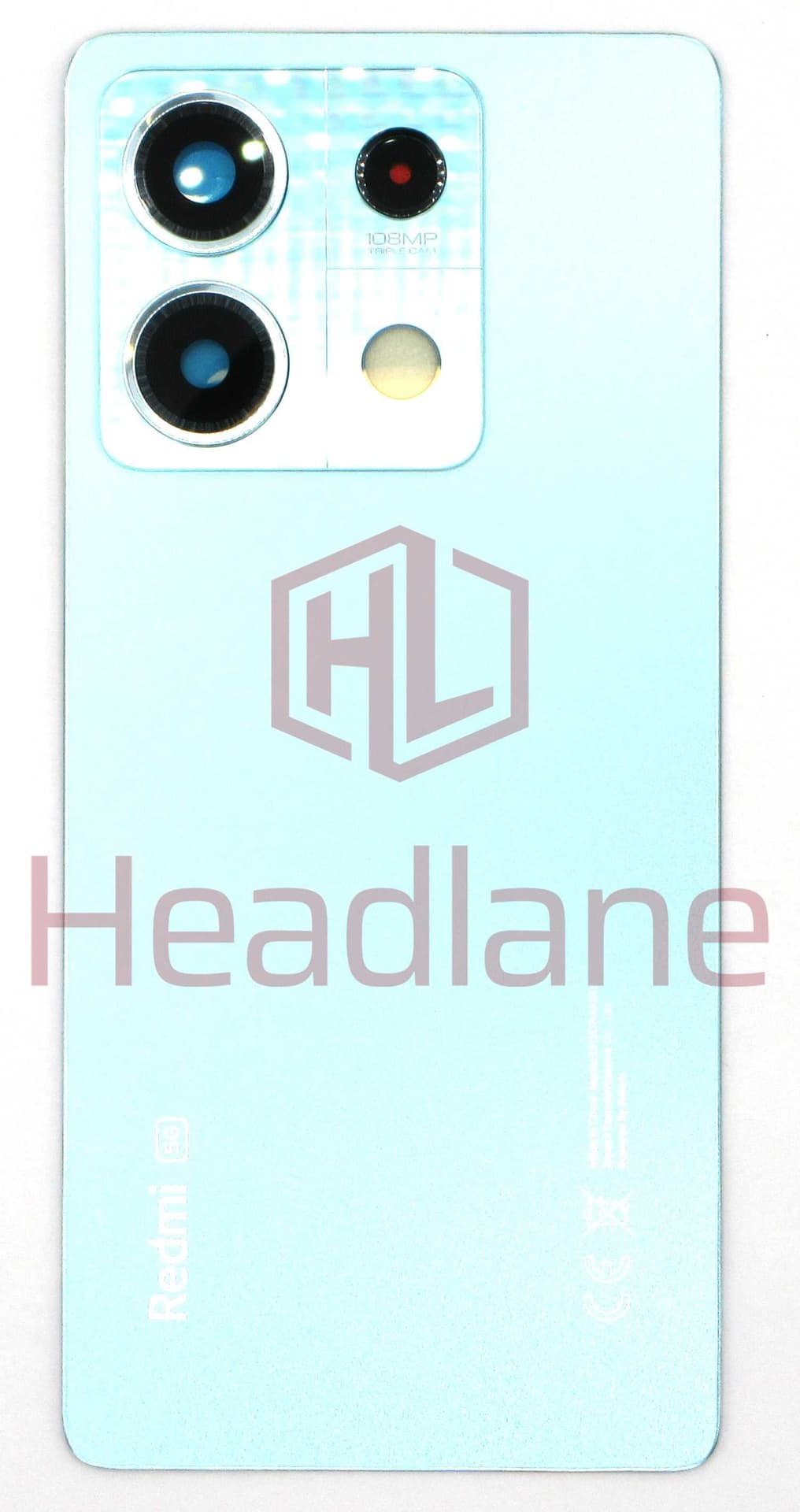 Xiaomi Redmi Note 13 5G Back / Battery Cover - Blue - 5600150N1700 - Xiaomi Replacement Part