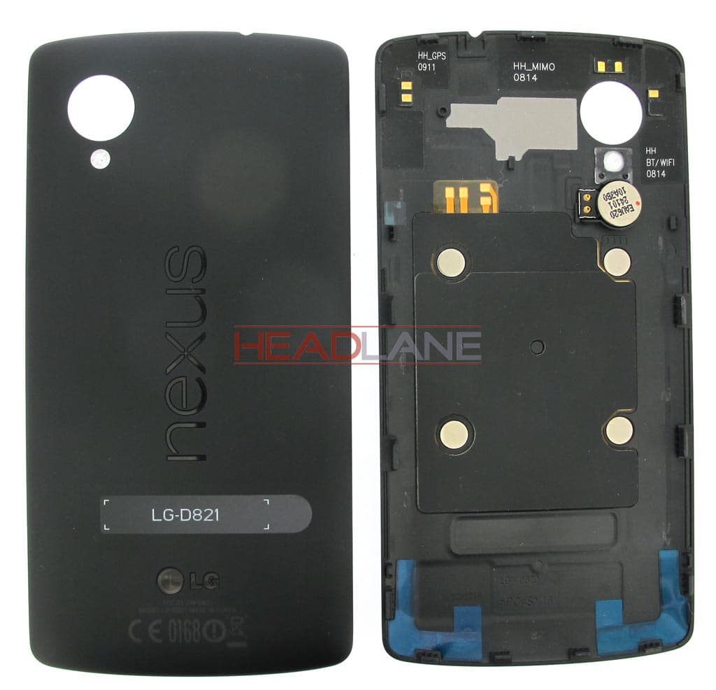 LG D820 D821 Nexus 5 Battery Cover Black - ACQ86691011 - LG Replacement Part