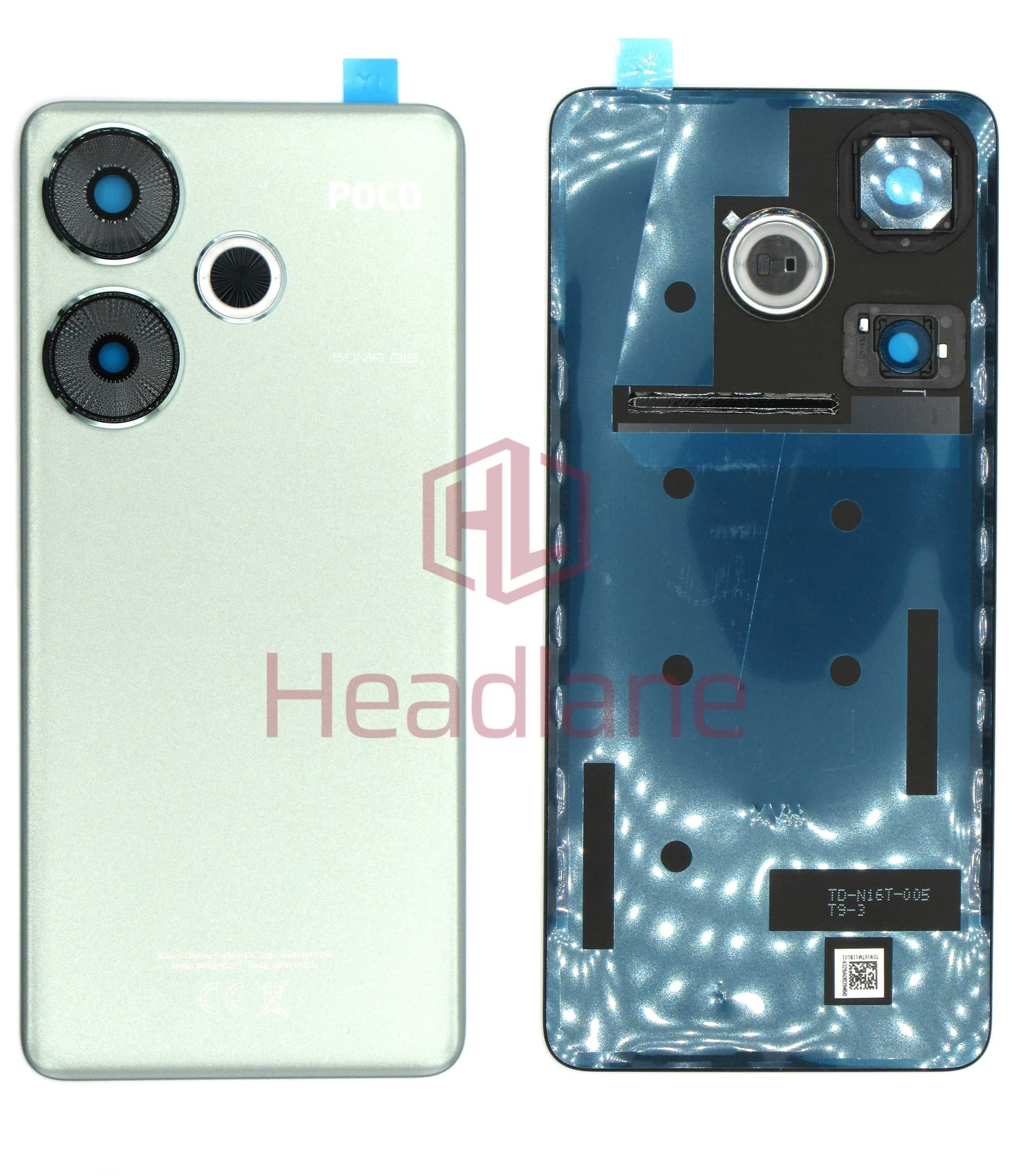Xiaomi Poco F6 Back / Battery Cover - Green - 5600090N16T00 - Xiaomi Replacement Part