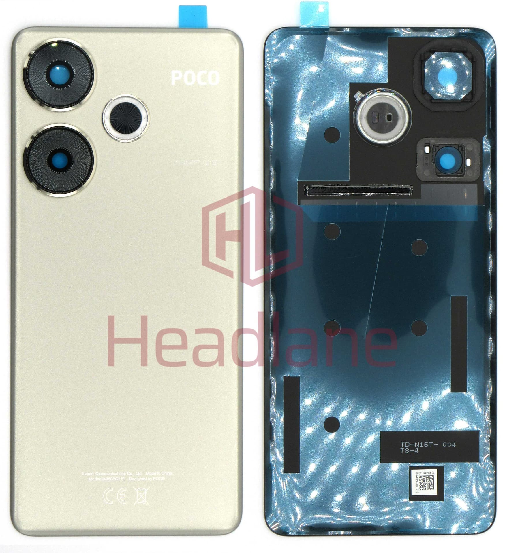 Xiaomi Poco F6 Back / Battery Cover - Titanium - 5600080N16T00