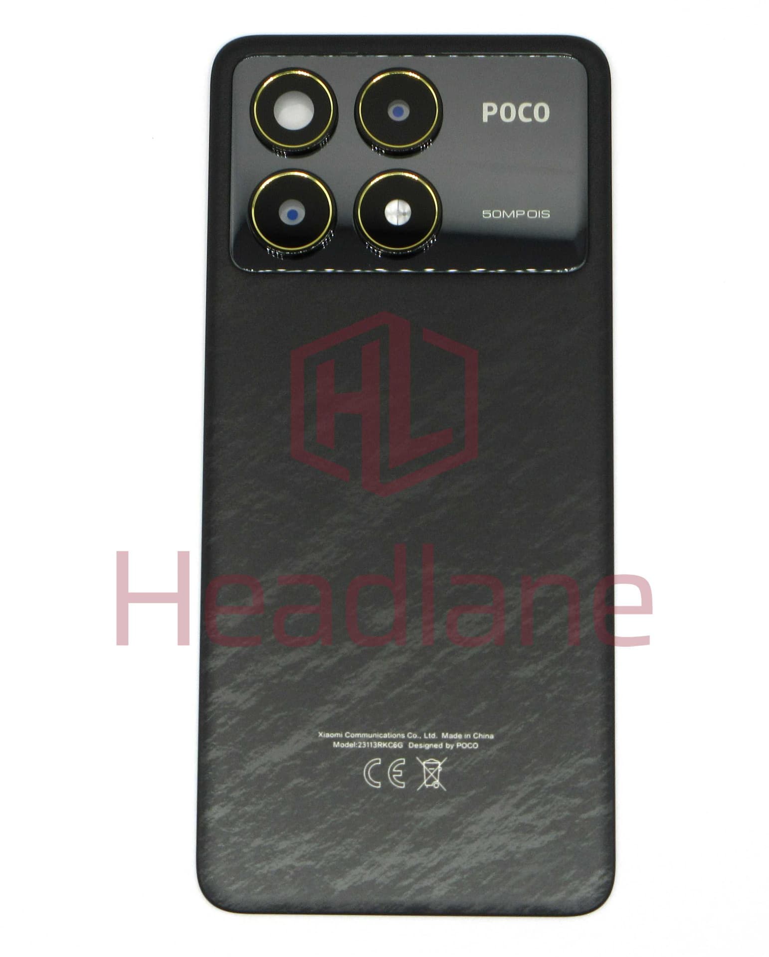 Xiaomi Poco F6 Pro Back / Battery Cover - Black - 5600280N1100