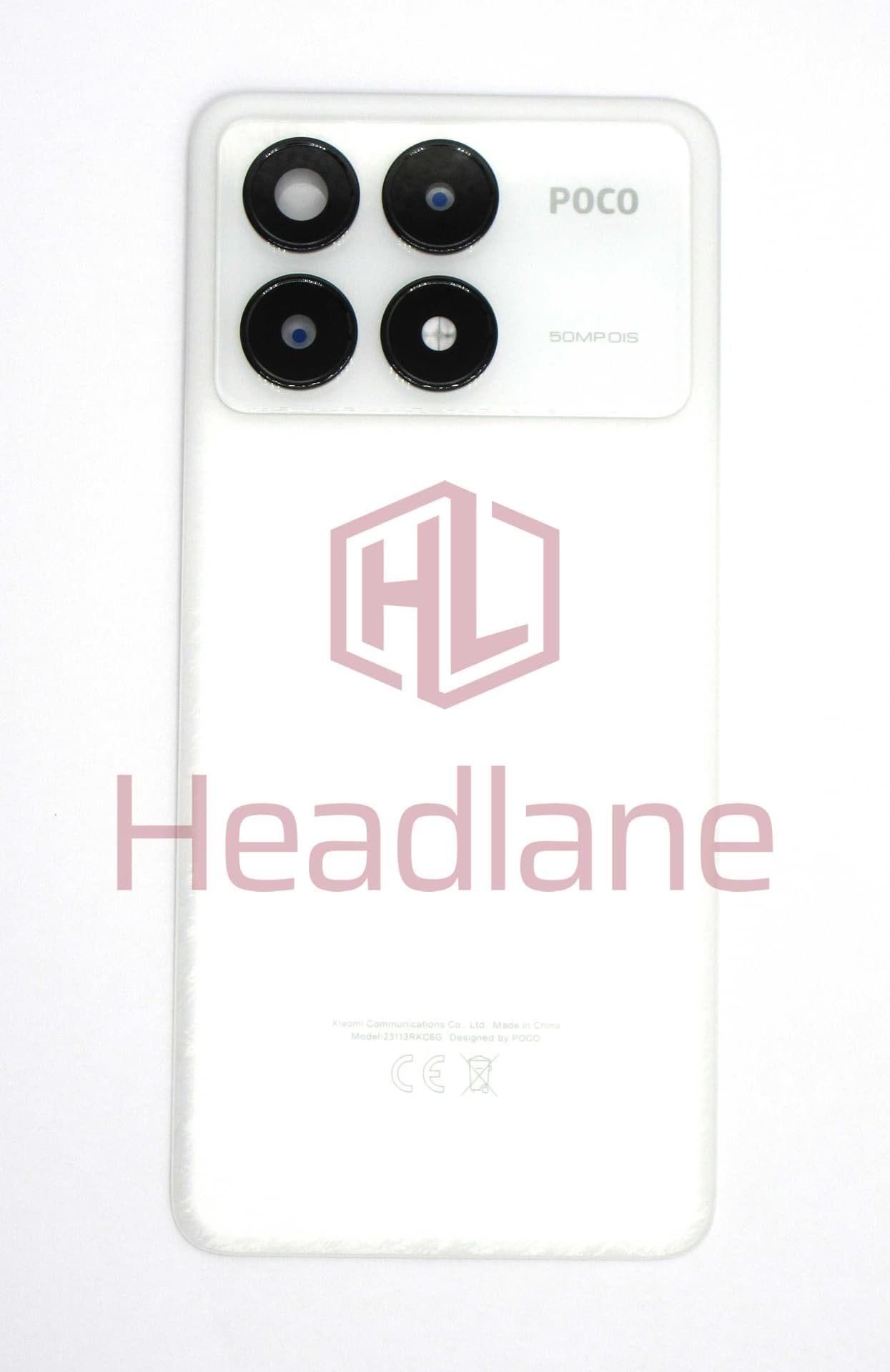 Xiaomi Poco F6 Pro Back / Battery Cover - White - 5600270N1100