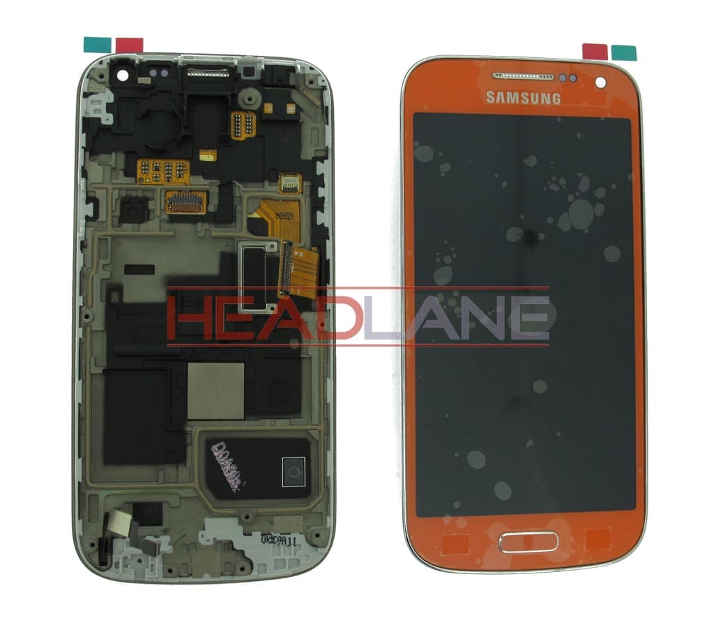 Samsung GT-I9195 Galaxy S4 Mini LTE LCD Display / Screen + Touch - Orange - GH97-14766H - Samsung Replacement Part