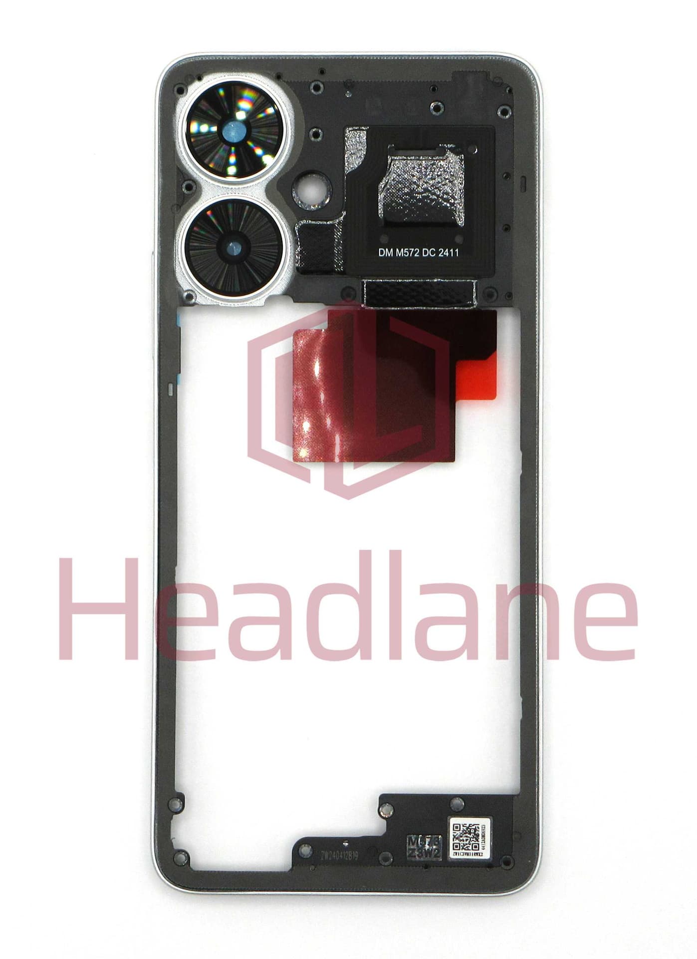 Xiaomi Redmi 13C 5G Middle Cover / Chassis - White - 5600150C3V00