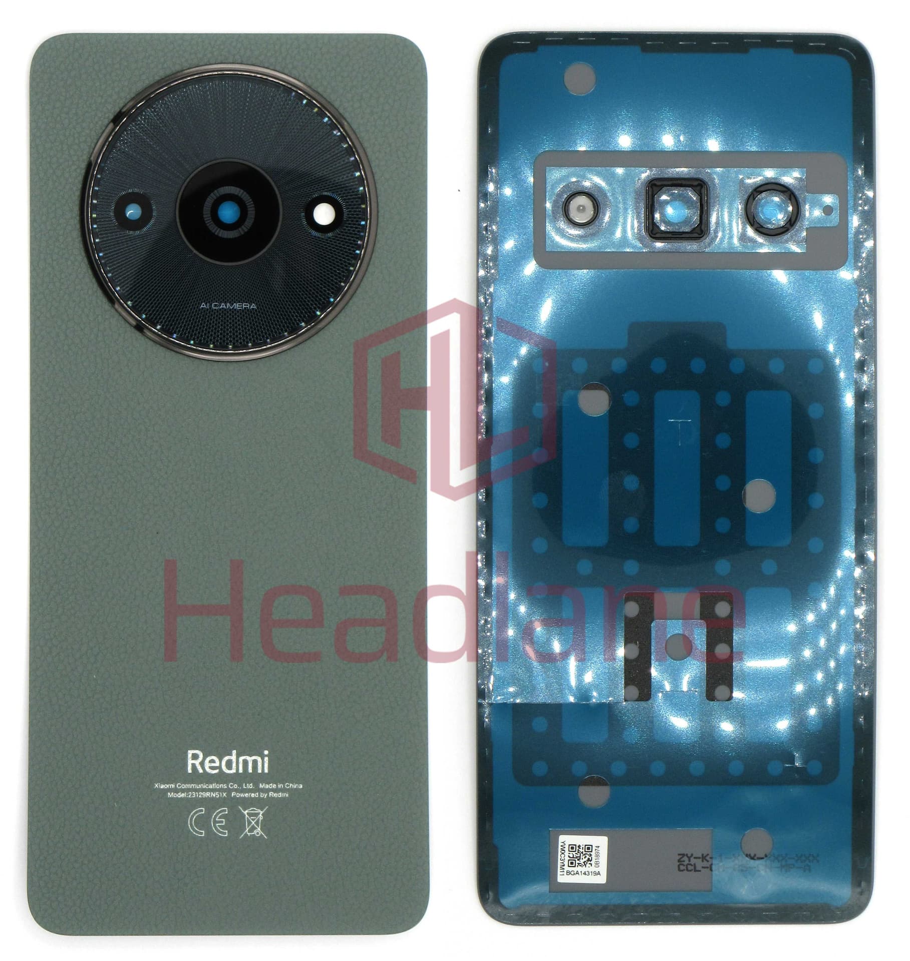 Xiaomi Redmi A3 Back / Battery Cover - Green - 5600040C3Y00